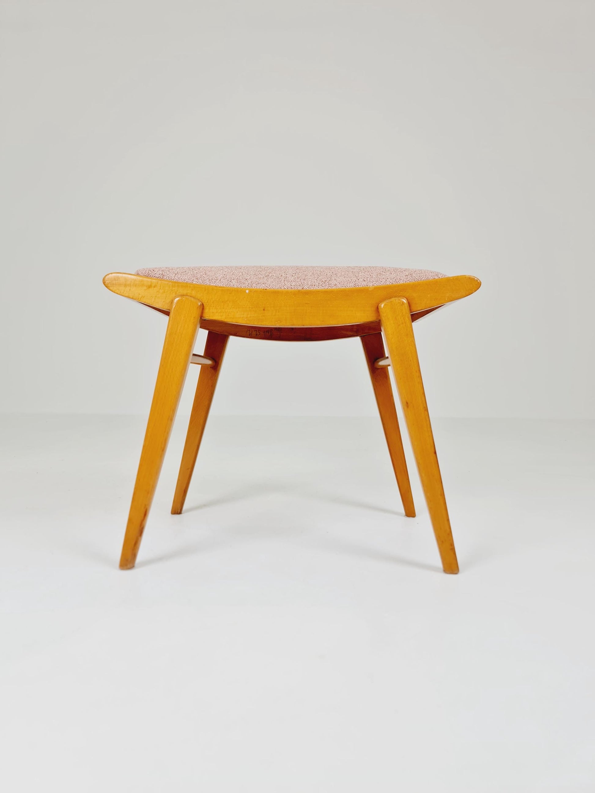 Mid century modern German ottoman/footstool make up stool from the 50s