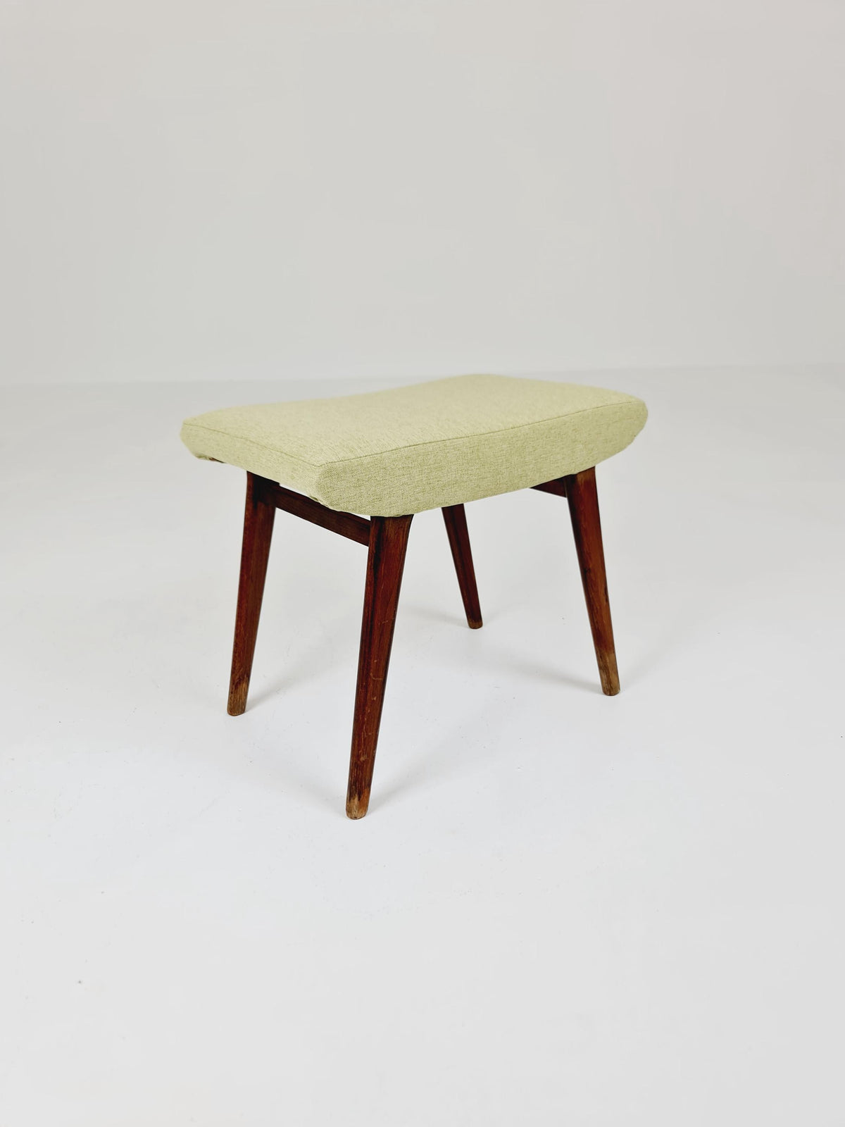Mid century modern German ottoman/footstool make up stool from the 50s