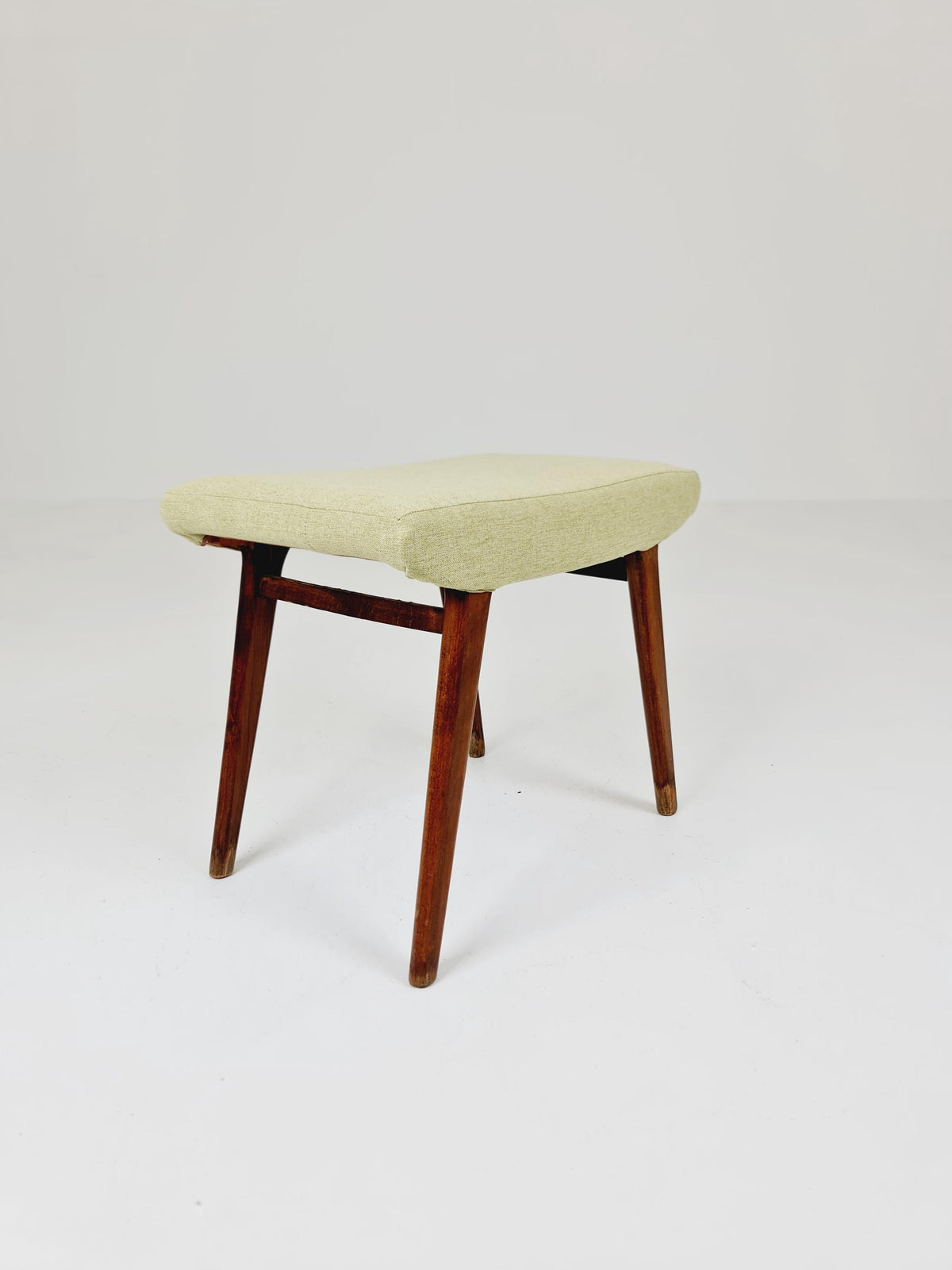Mid century modern German ottoman/footstool make up stool from the 50s