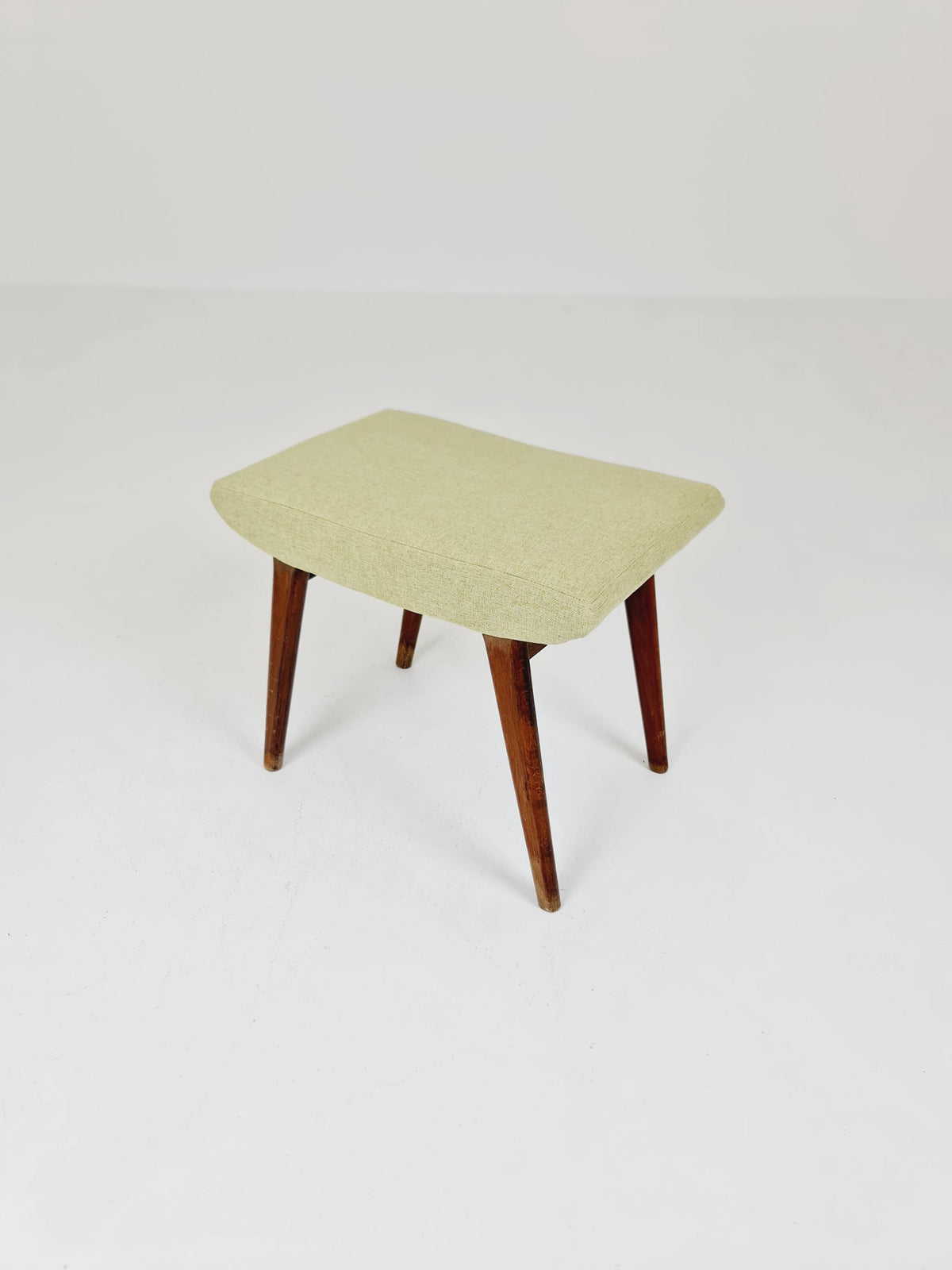 Mid century modern German ottoman/footstool make up stool from the 50s