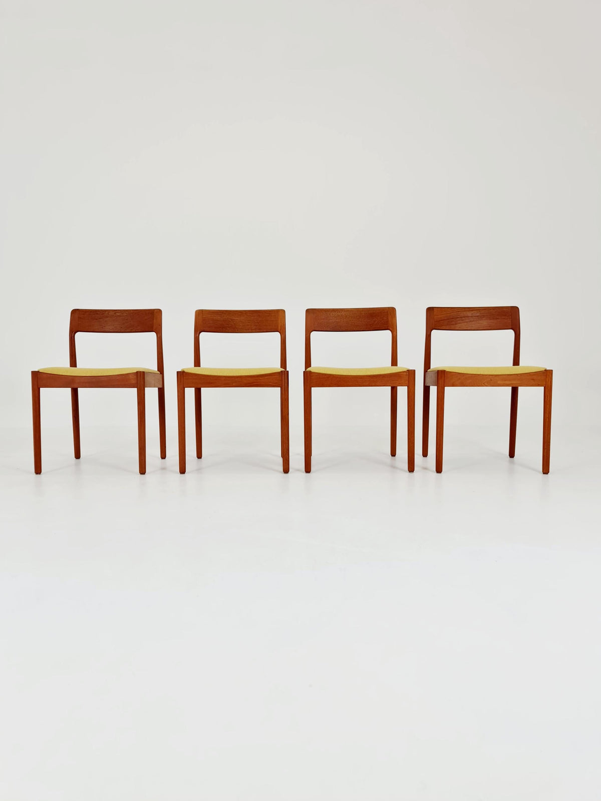 Danish teak dining chairs by Johannes Norgaard 1960s, set of 4