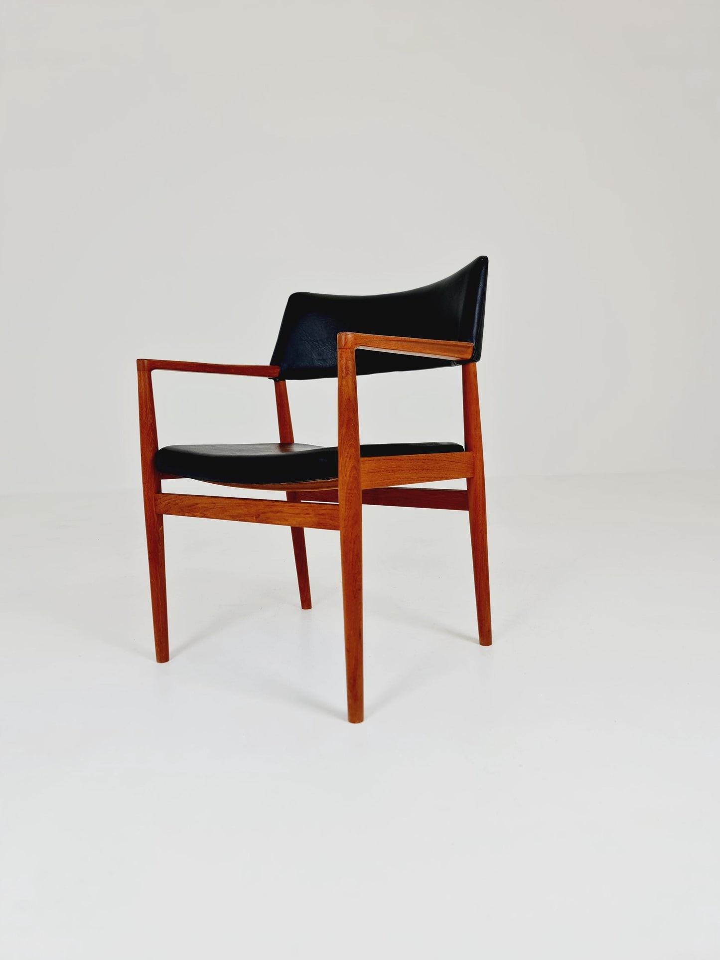 Danish Rare Teak Armchair By Erik Kirkegaard model 43 Desk Chair 1960s