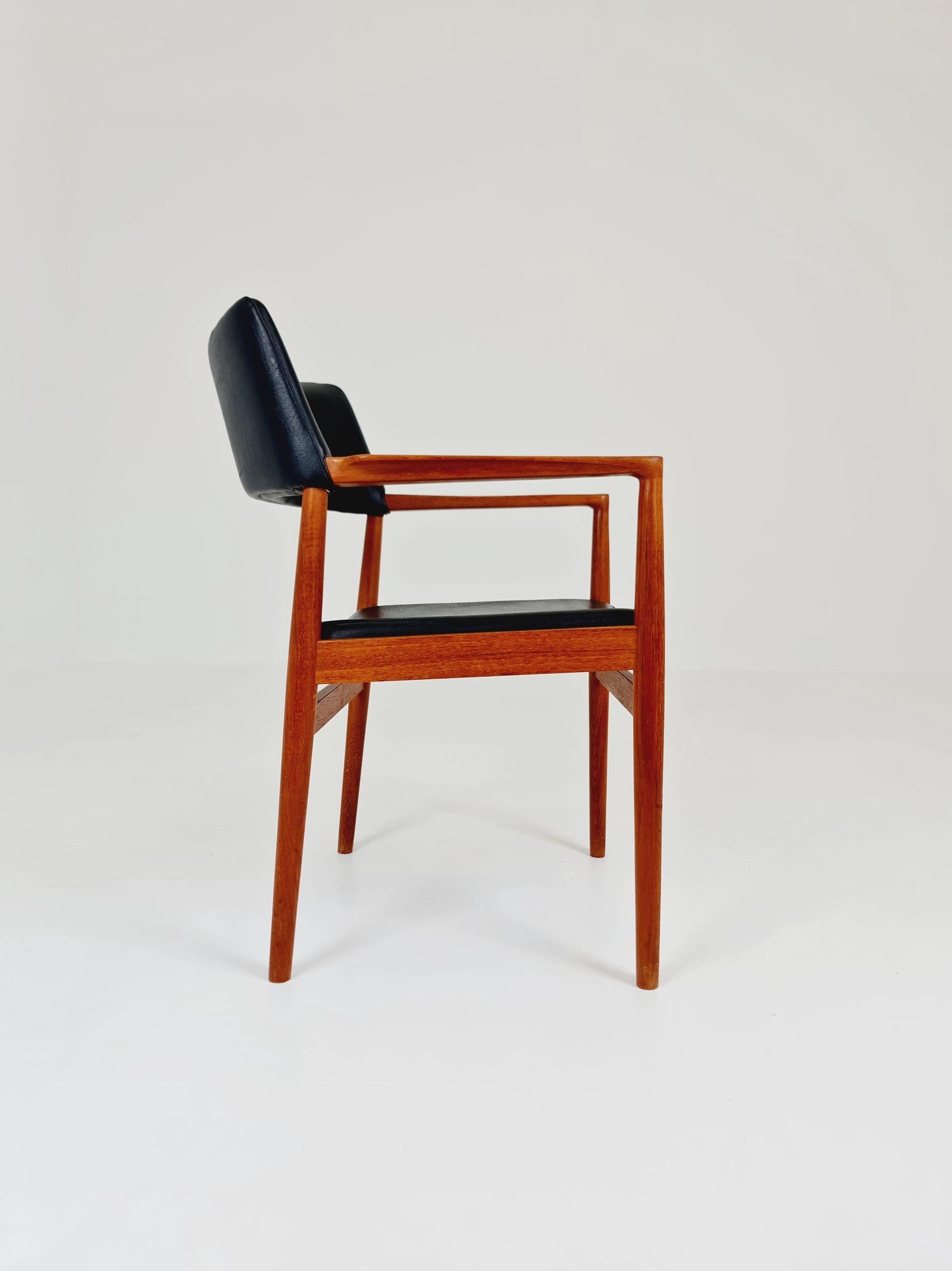 Danish Rare Teak Armchair By Erik Kirkegaard model 43 Desk Chair 1960s