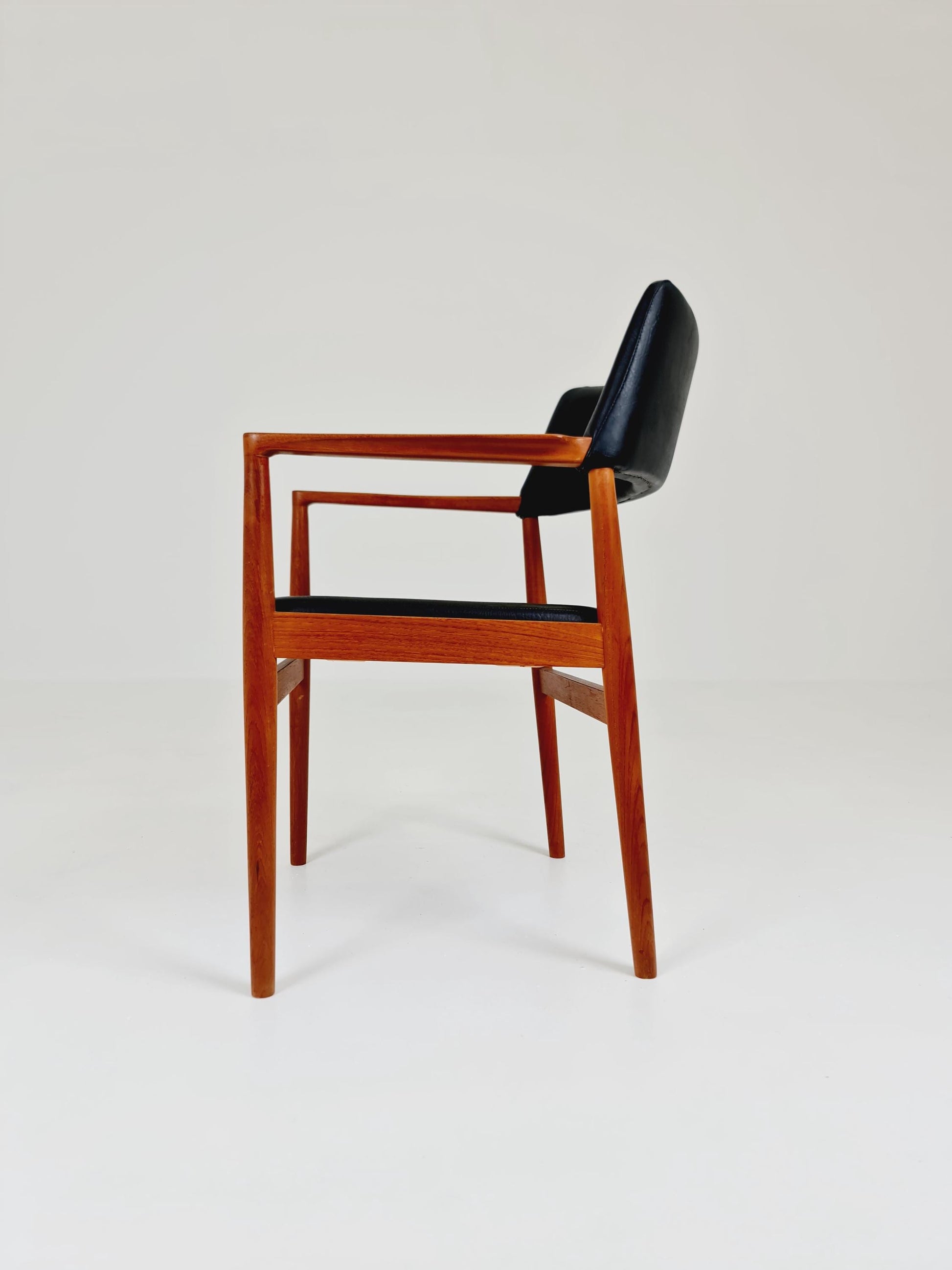 Danish Rare Teak Armchair By Erik Kirkegaard model 43 Desk Chair 1960s