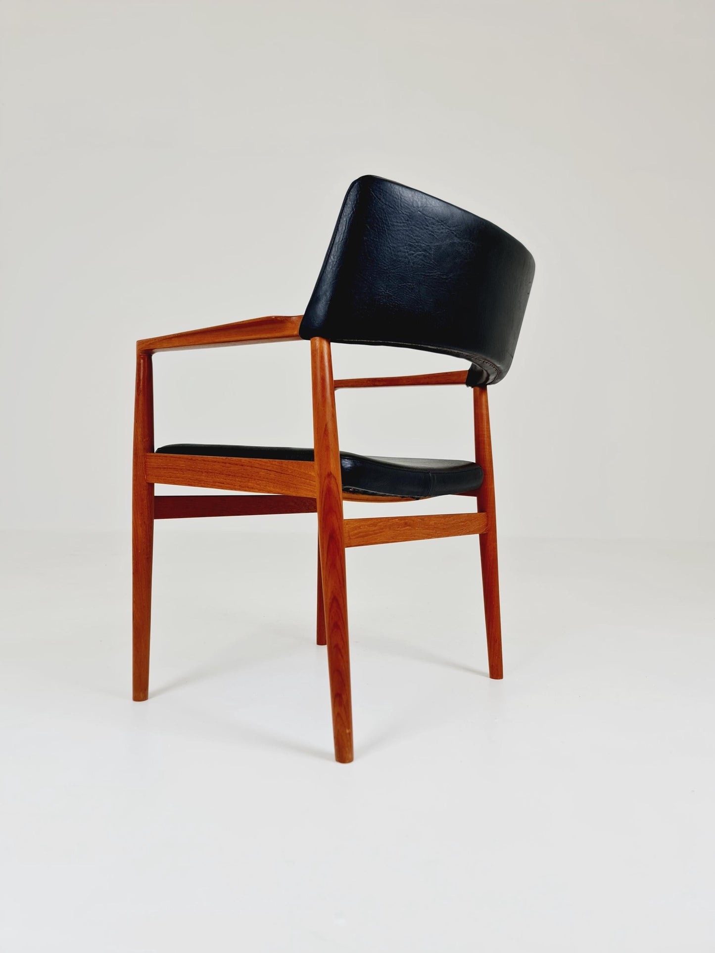 Danish Rare Teak Armchair By Erik Kirkegaard model 43 Desk Chair 1960s