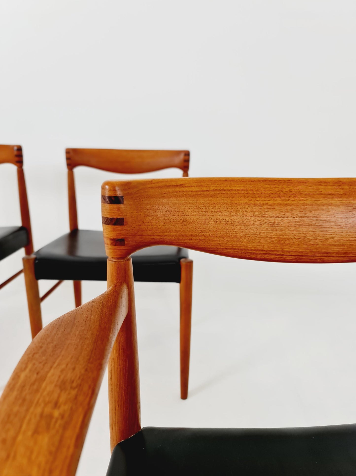Danish teak dining chairs by H. W. Klein for Bramin, 1960s, set of 6