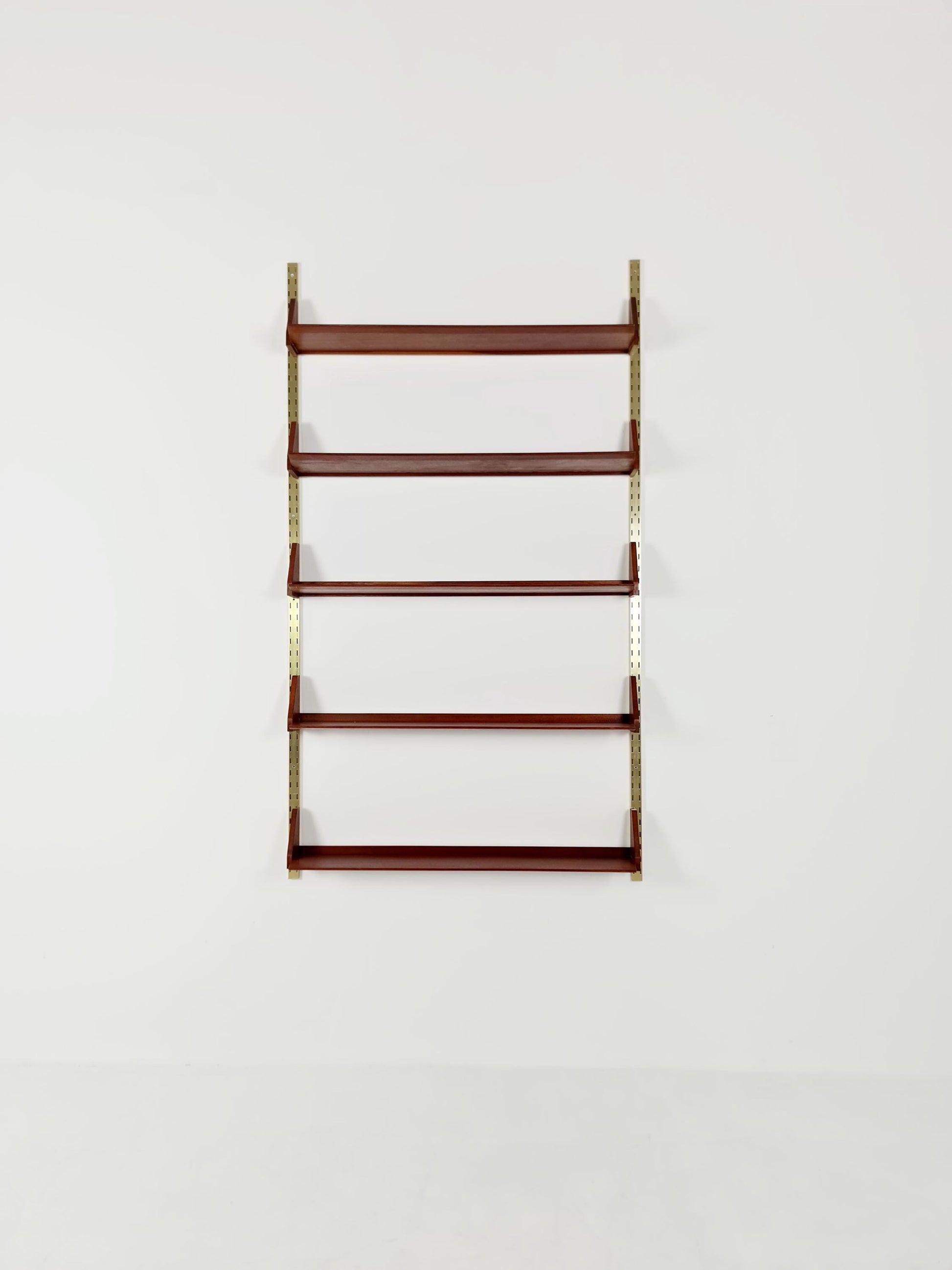 Mid century German Solid teak shelf-system by WK Möbel, 1950s