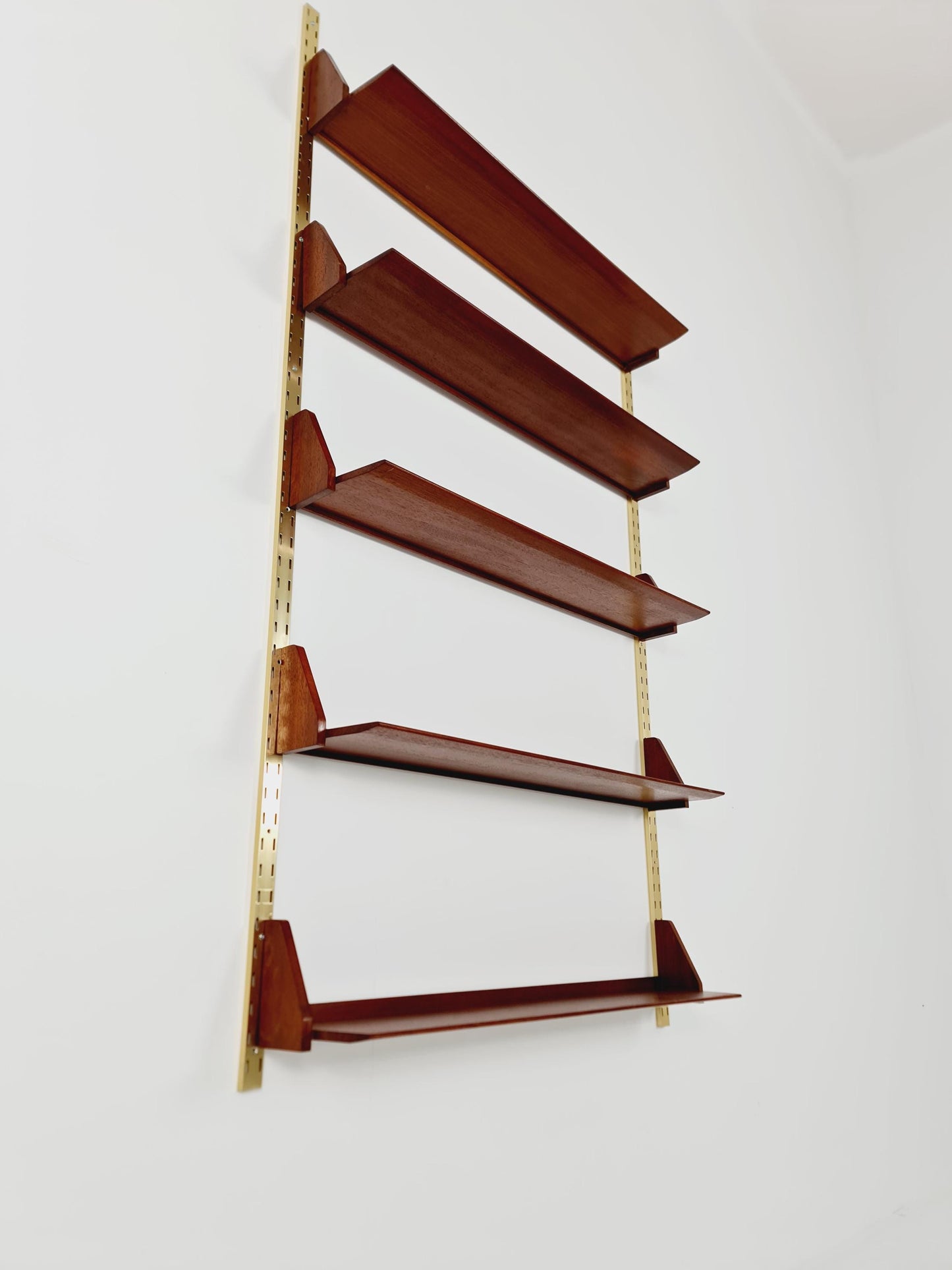 Mid century German Solid teak shelf-system by WK Möbel, 1950s