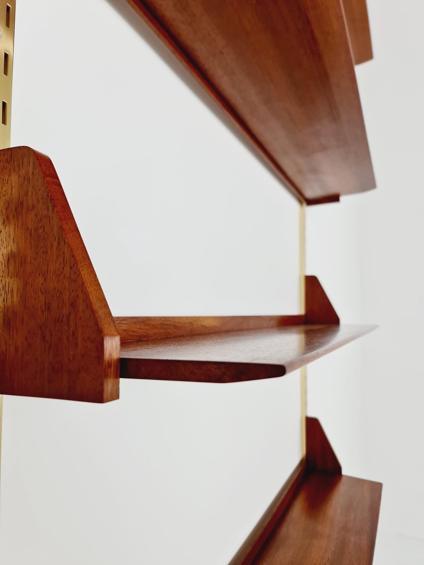 Mid century German Solid teak shelf-system by WK Möbel, 1950s