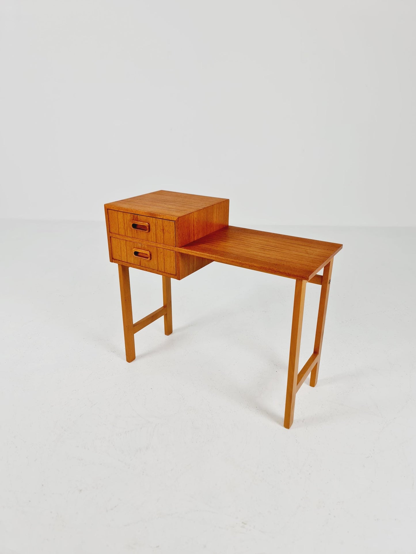 Midcentury Scandinavian Teak vintage Side table/ hallway/ Night stand, 1960s