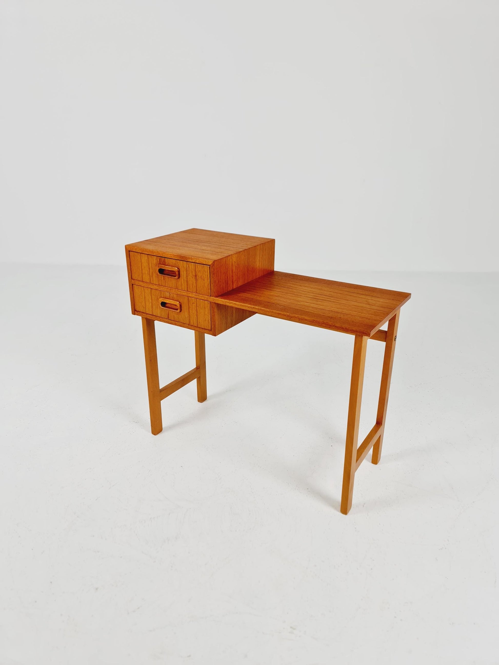 Midcentury Scandinavian Teak vintage Side table/ hallway/ Night stand, 1960s