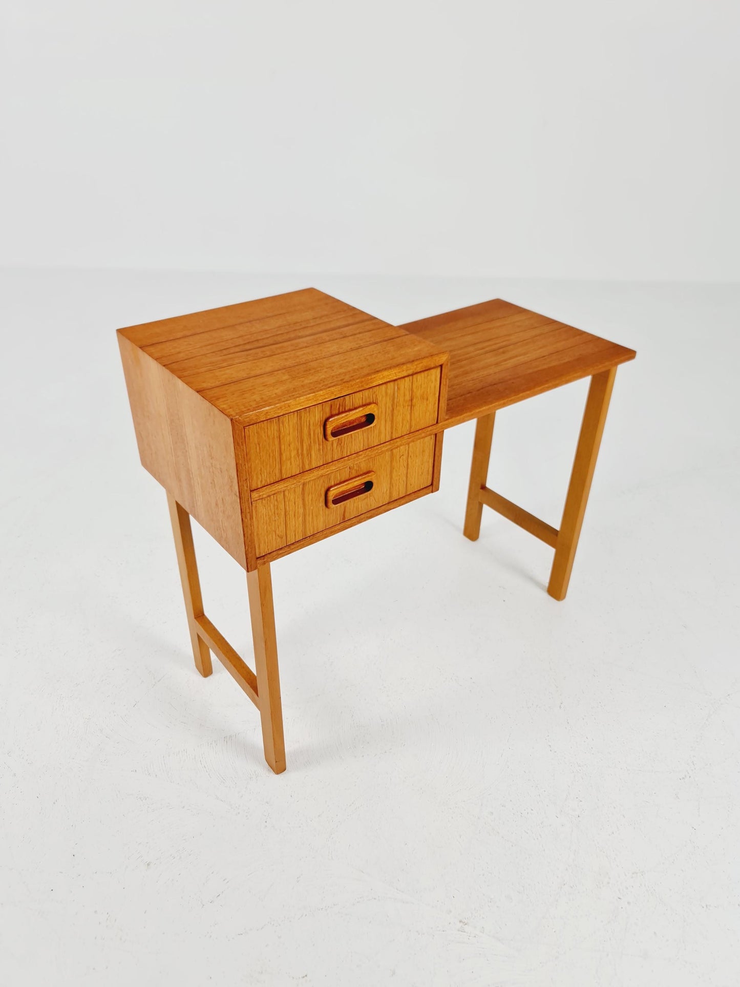 Midcentury Scandinavian Teak vintage Side table/ hallway/ Night stand, 1960s