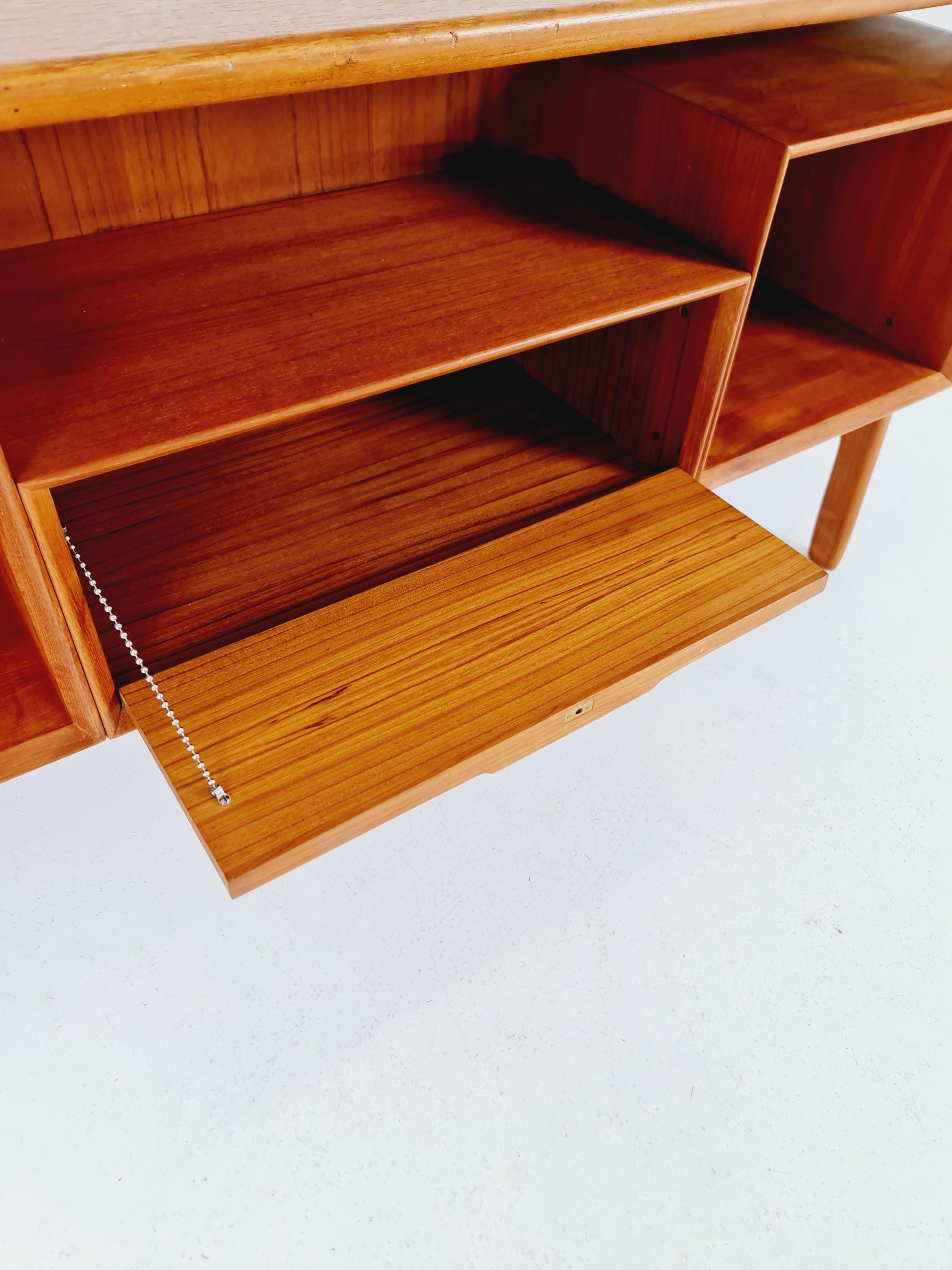 Danish teak desk, Executive Desk by Omann jun, Model No 75, 1960s