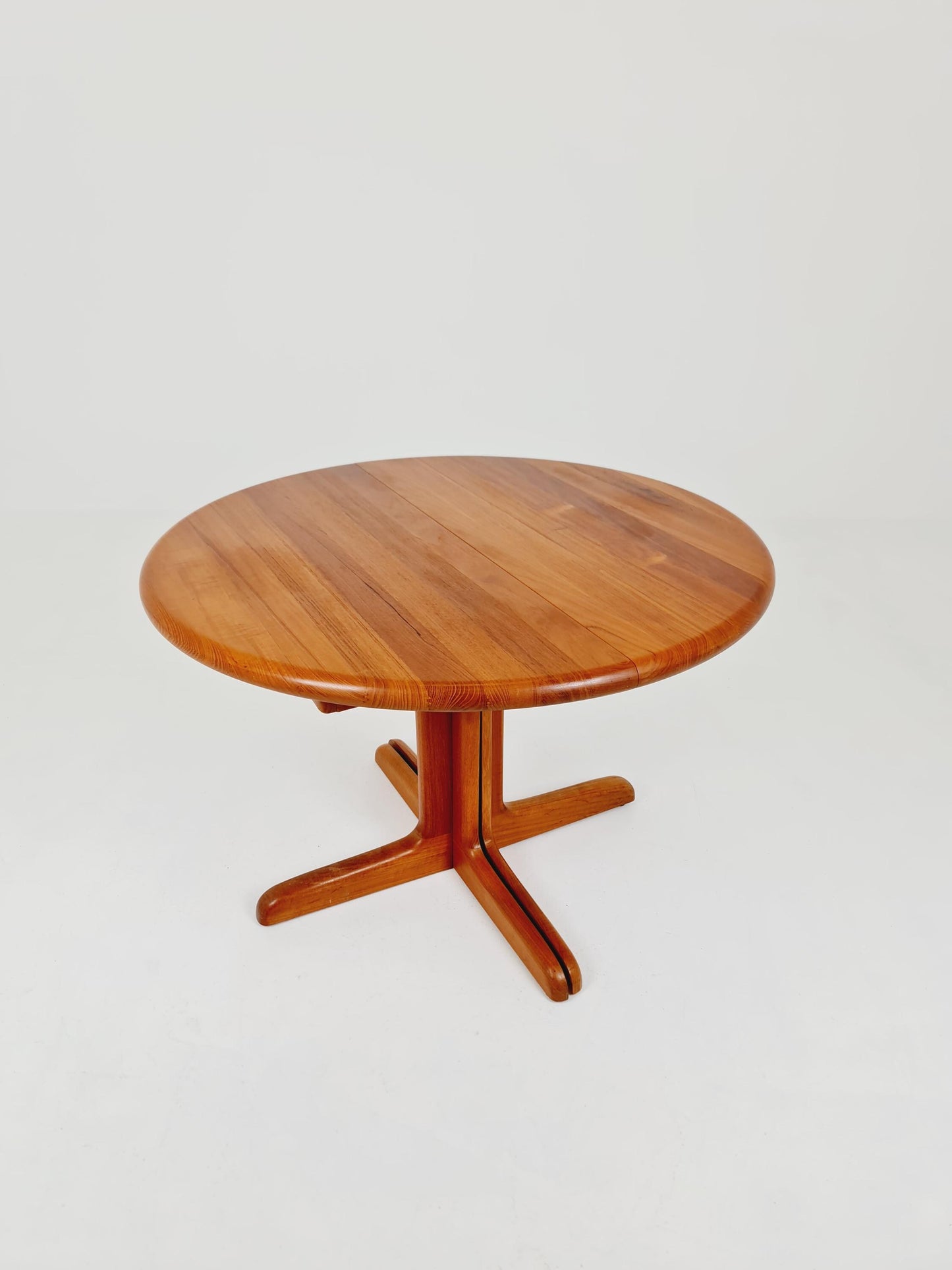Mid century extendable Danish Modern Solid Teak XXL dining table by Langeskov MöbelFabrik , 1970s