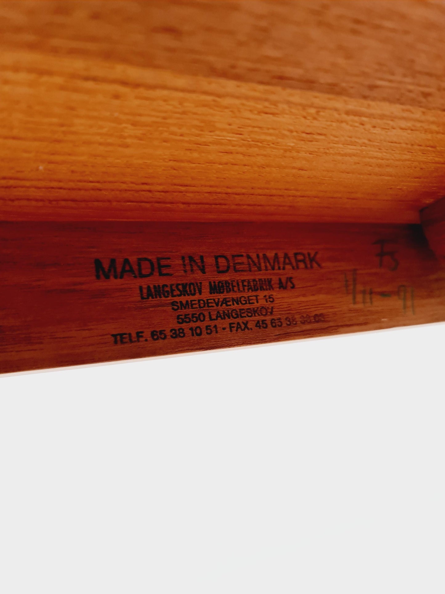 Mid century extendable Danish Modern Solid Teak XXL dining table by Langeskov MöbelFabrik , 1970s