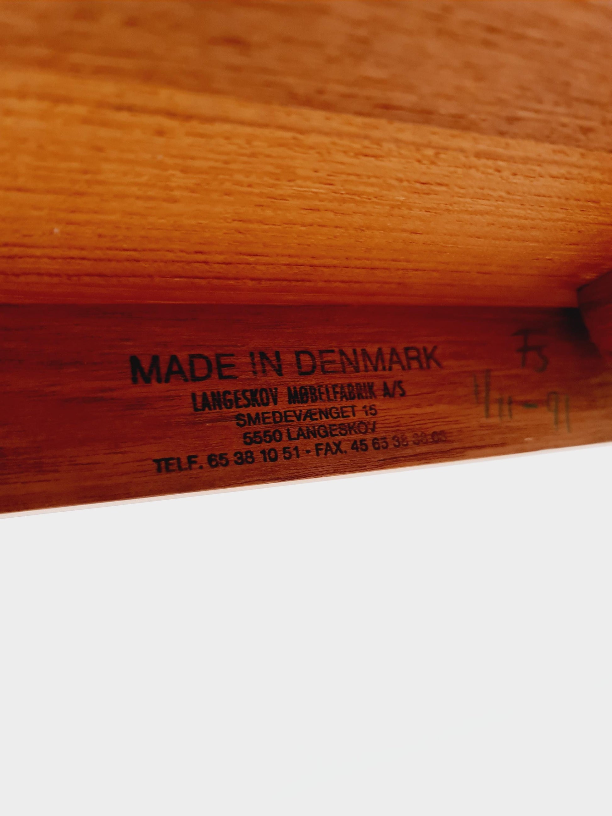 Mid century extendable Danish Modern Solid Teak XXL dining table by Langeskov MöbelFabrik , 1970s