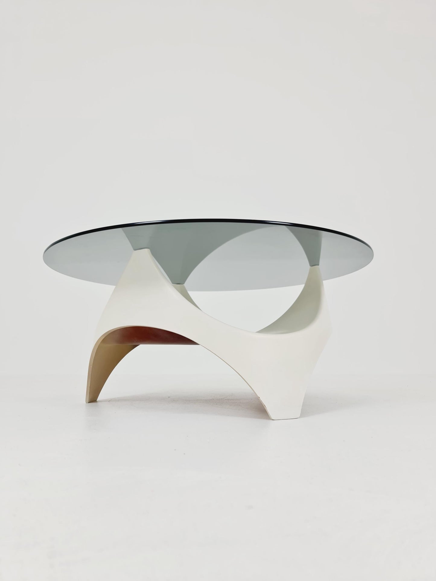vintage Space Age Smoked Glass coffe table by Opal Germany ,1970s