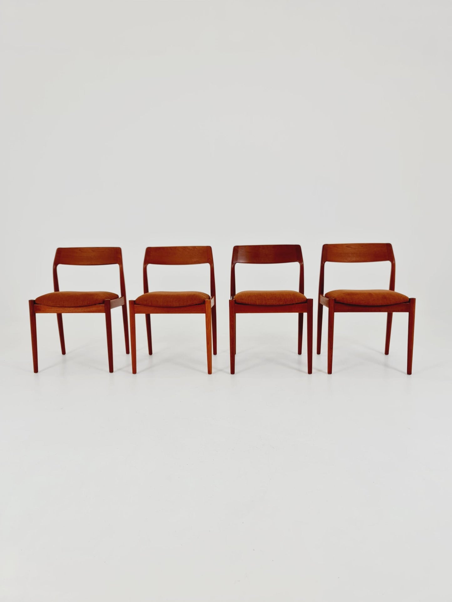 Danish teak dining chairs by David Nygrens Möbelfabrik 1960s, set of 4