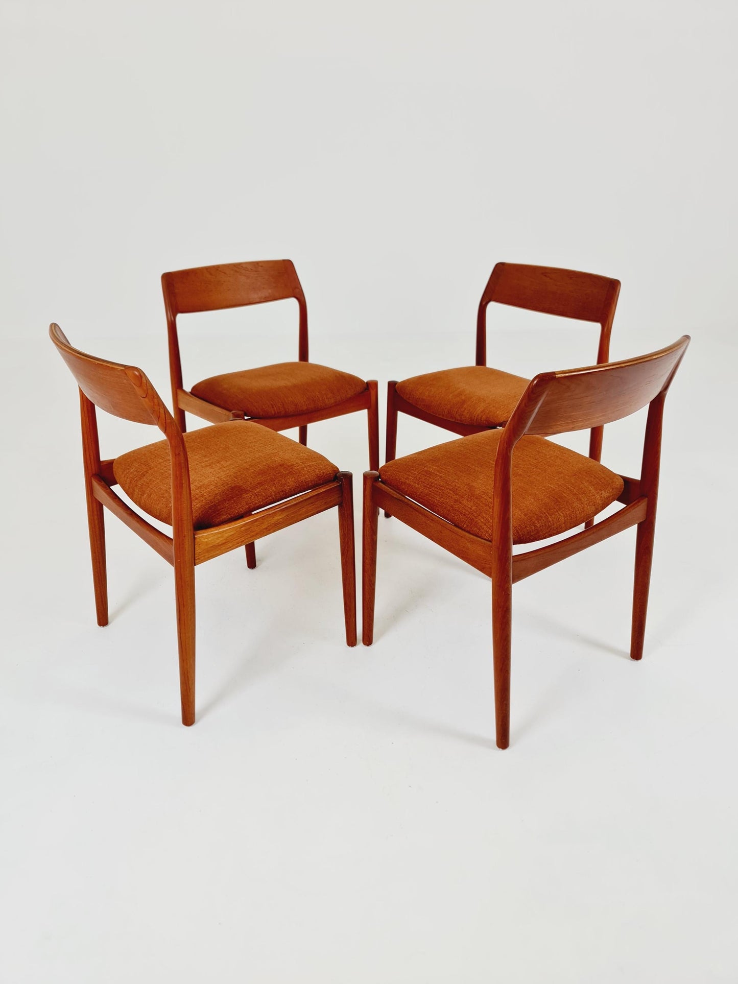 Danish teak dining chairs by David Nygrens Möbelfabrik 1960s, set of 4