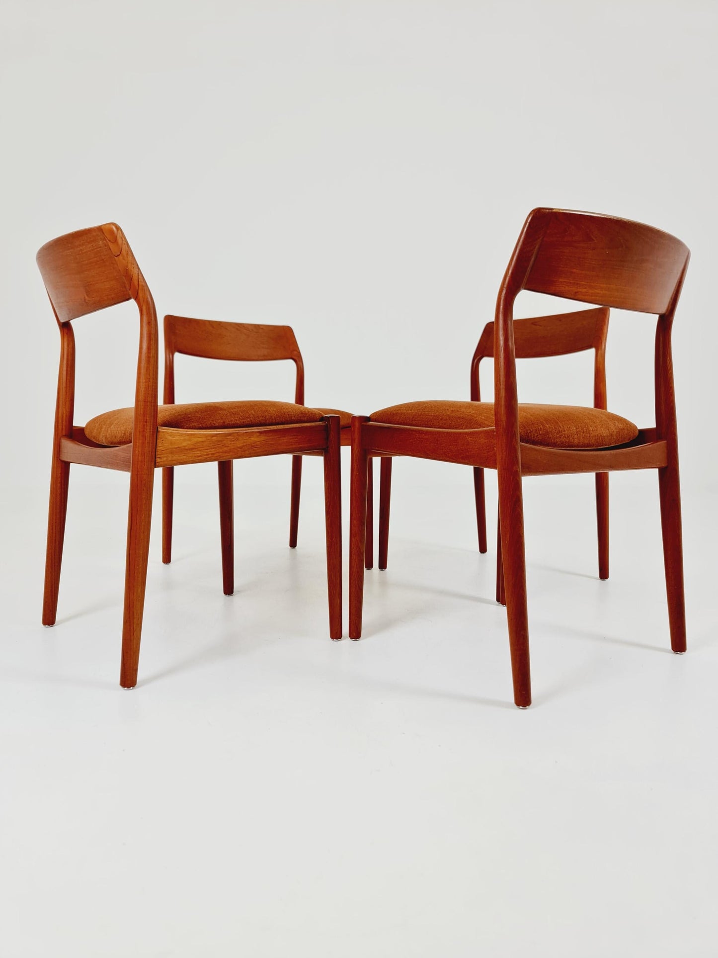 Danish teak dining chairs by David Nygrens Möbelfabrik 1960s, set of 4