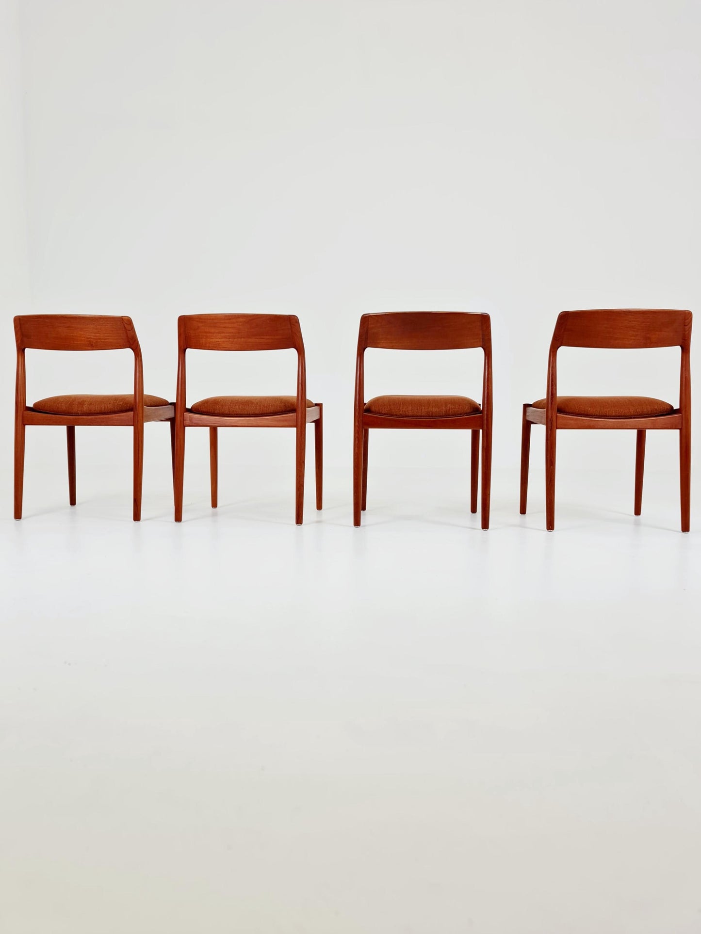 Danish teak dining chairs by David Nygrens Möbelfabrik 1960s, set of 4