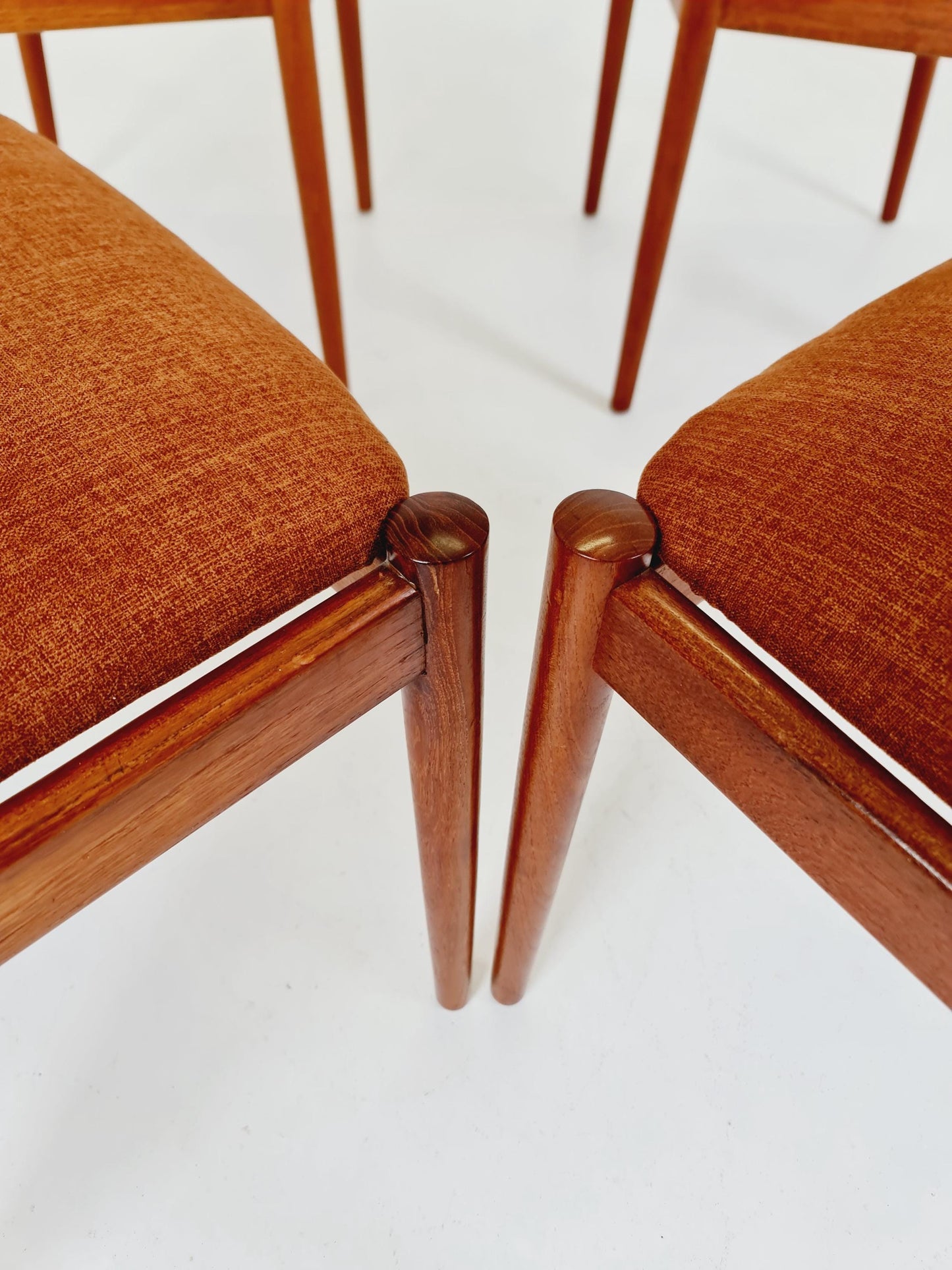 Danish teak dining chairs by David Nygrens Möbelfabrik 1960s, set of 4