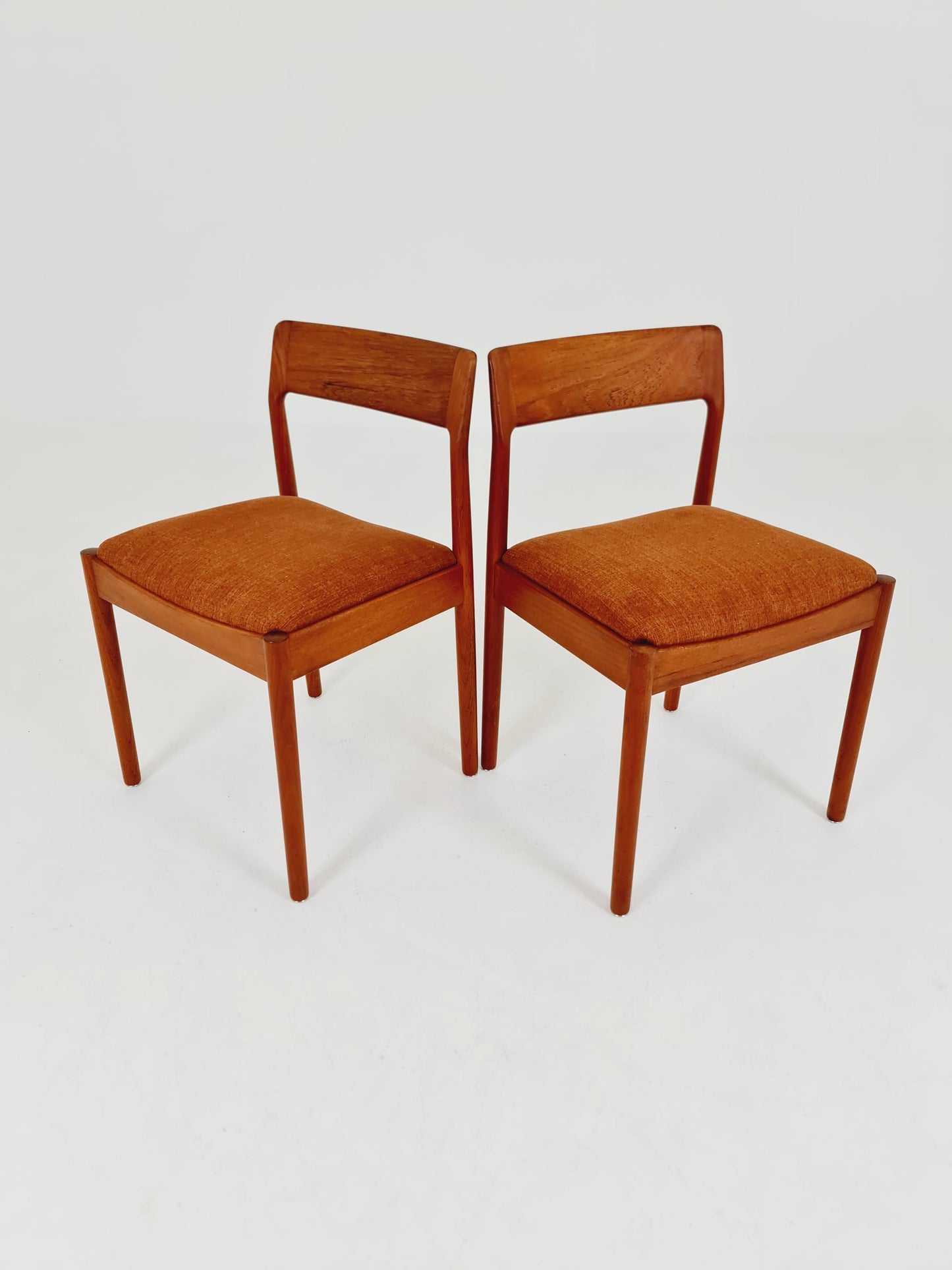 Danish teak dining chairs by Johannes Norgaard 1960s, set of 2