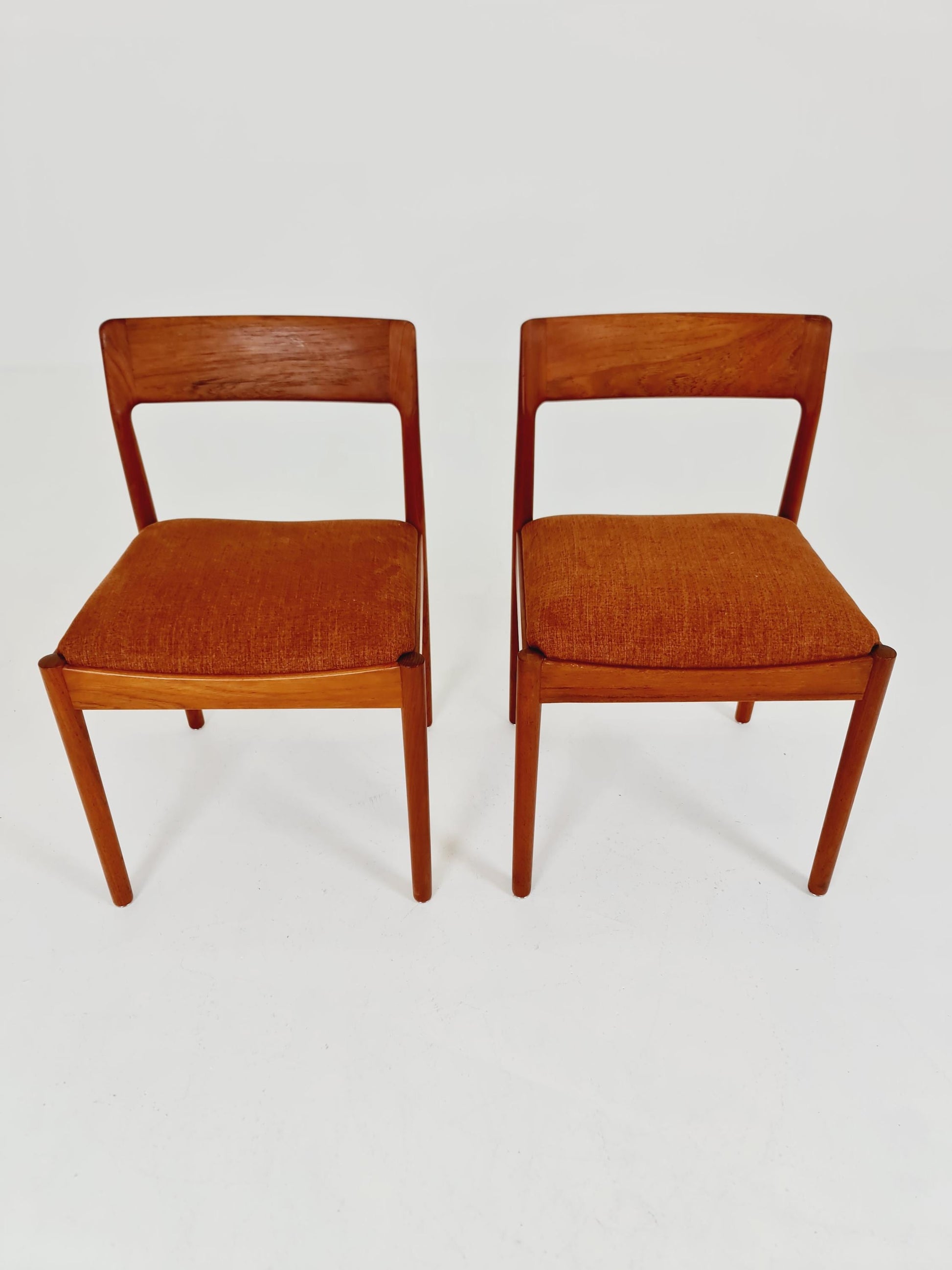Danish teak dining chairs by Johannes Norgaard 1960s, set of 2