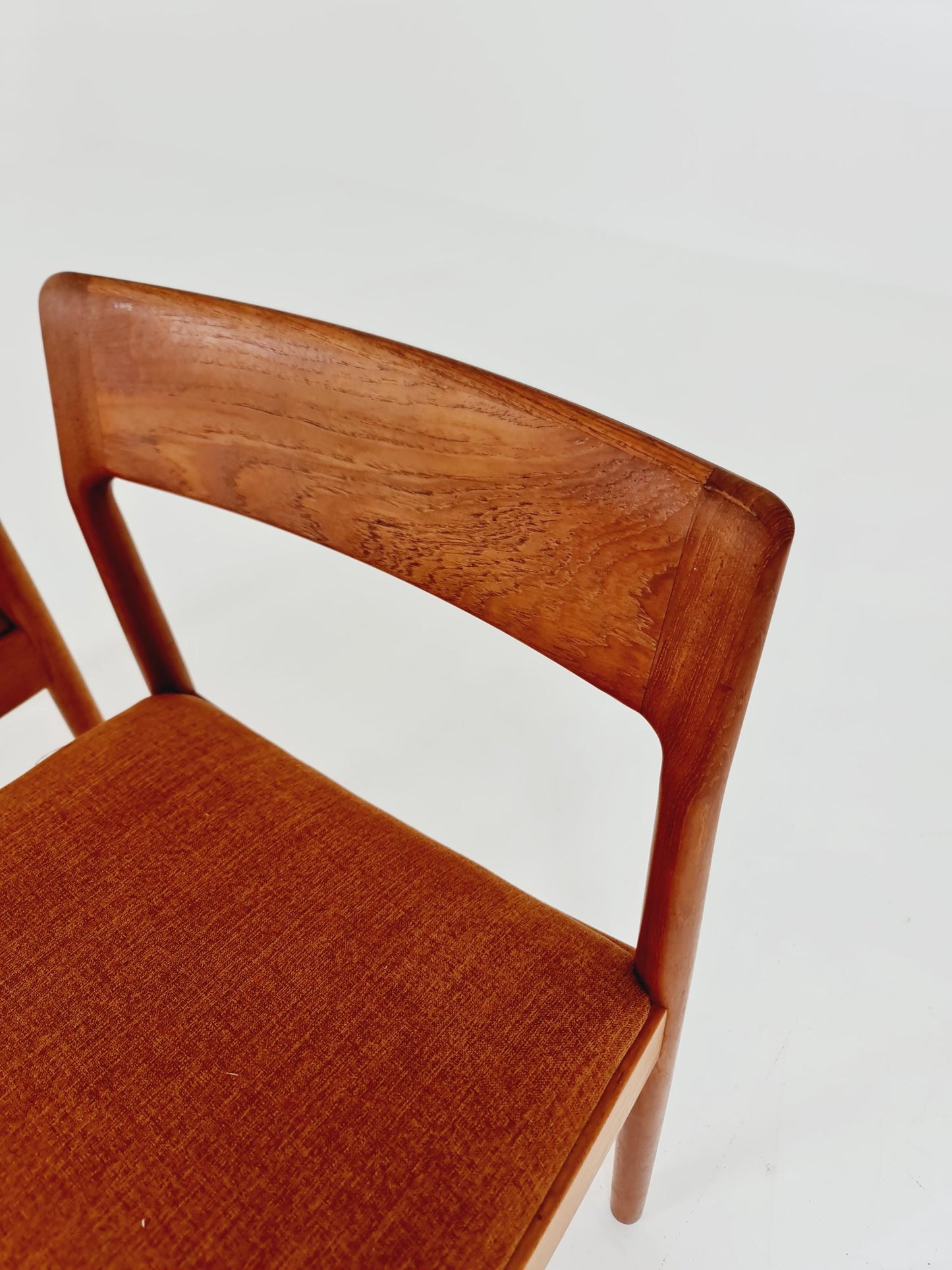 Danish teak dining chairs by Johannes Norgaard 1960s, set of 2