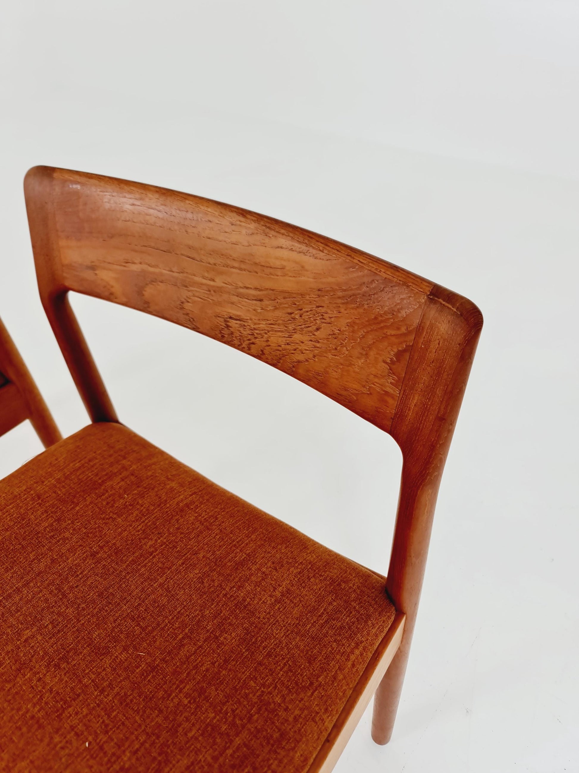 Danish teak dining chairs by Johannes Norgaard 1960s, set of 2