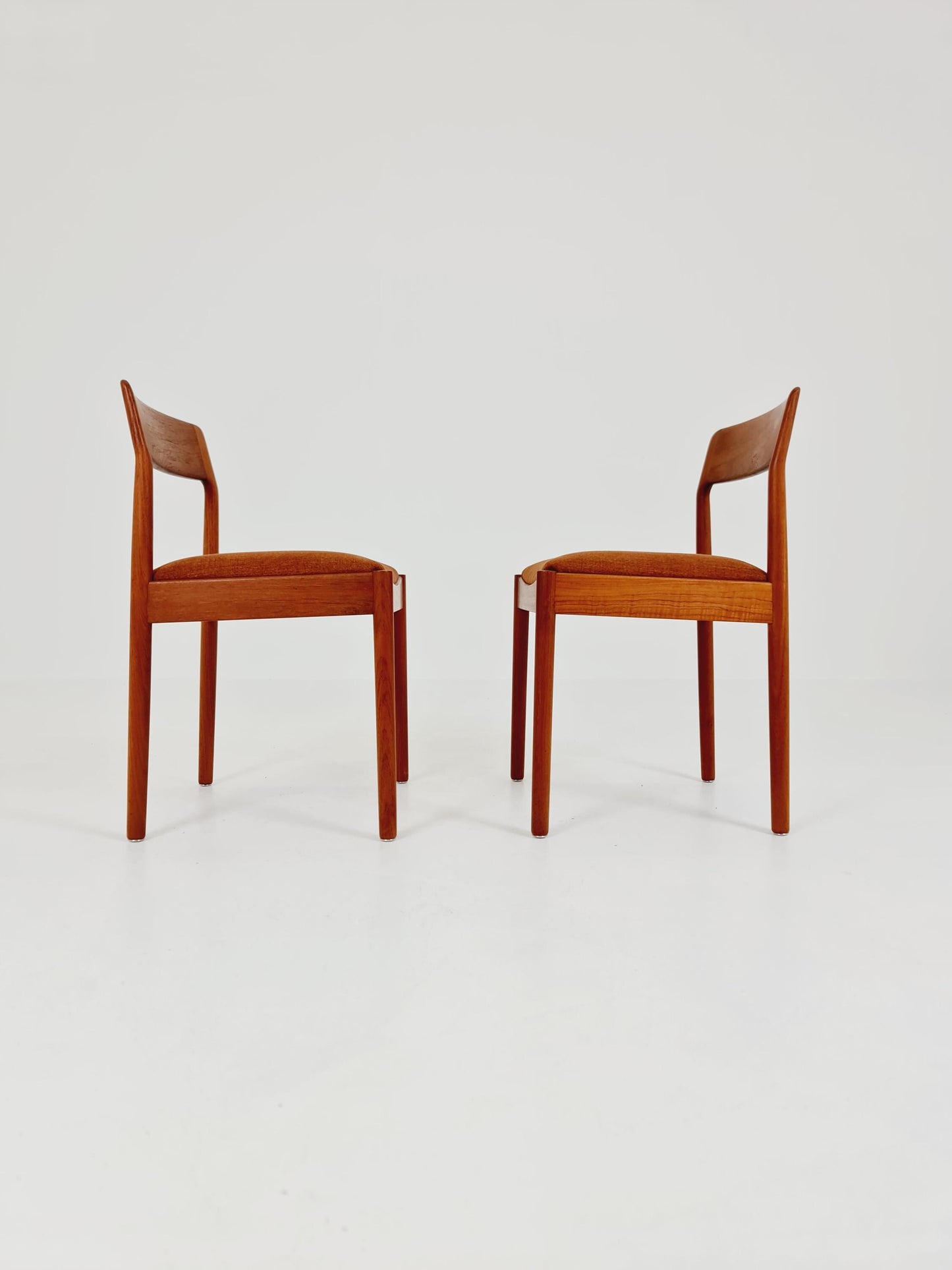 Danish teak dining chairs by Johannes Norgaard 1960s, set of 2
