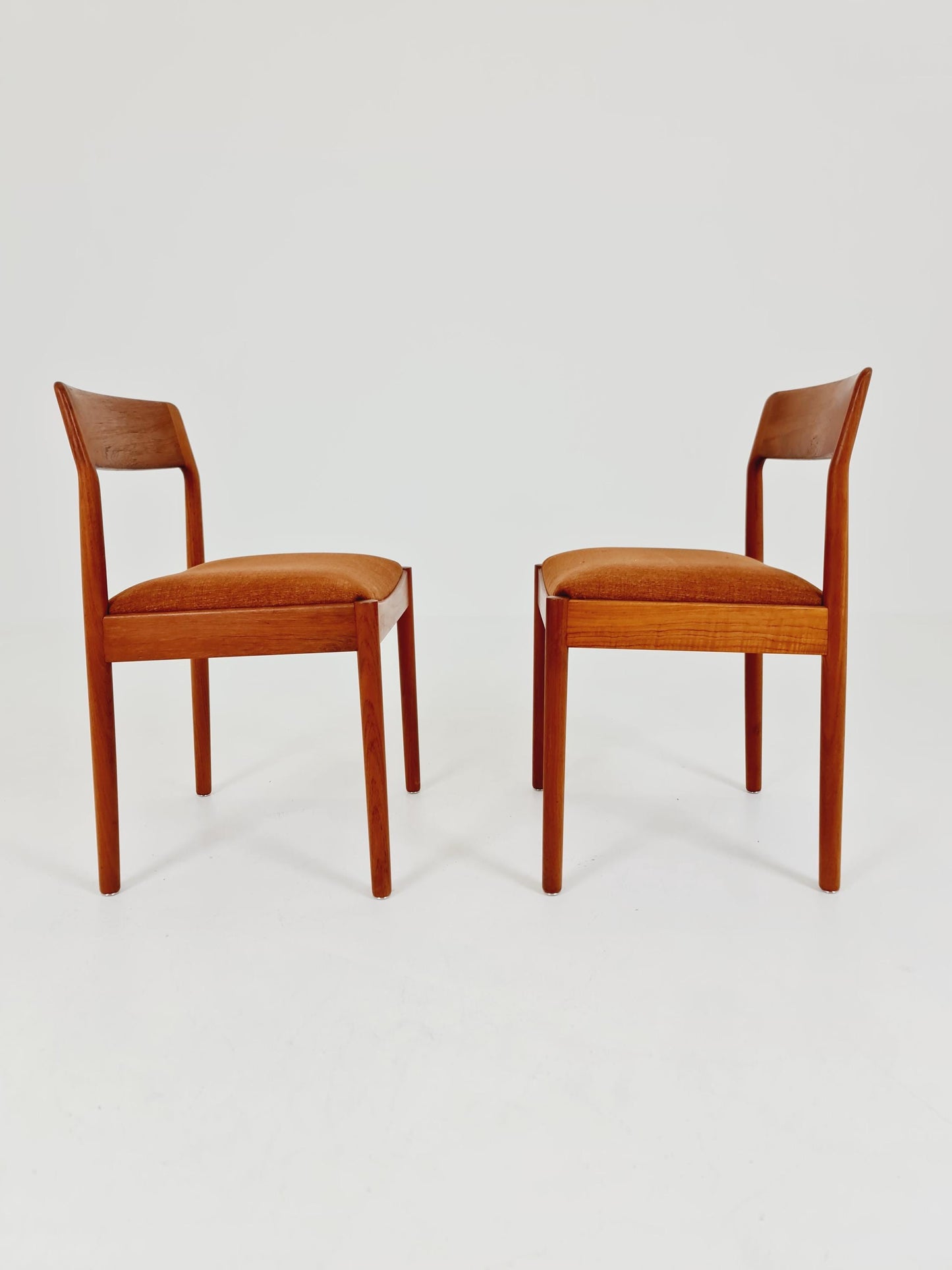 Danish teak dining chairs by Johannes Norgaard 1960s, set of 2