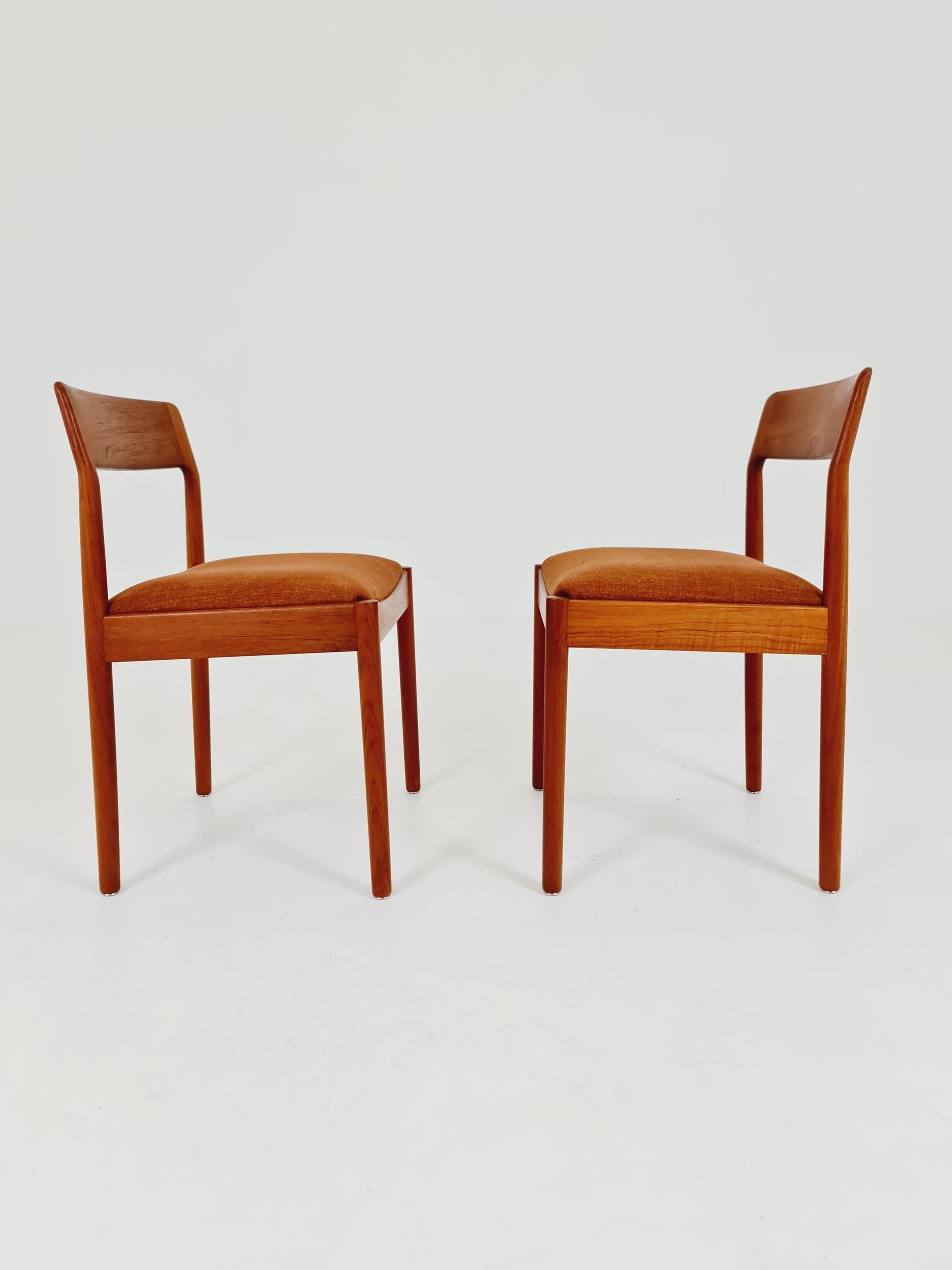 Danish teak dining chairs by Johannes Norgaard 1960s, set of 2