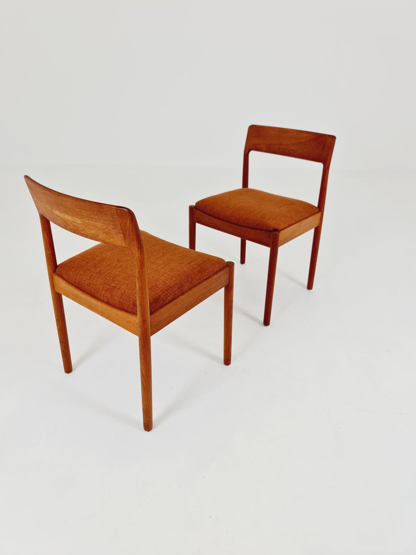 Danish teak dining chairs by Johannes Norgaard 1960s, set of 2