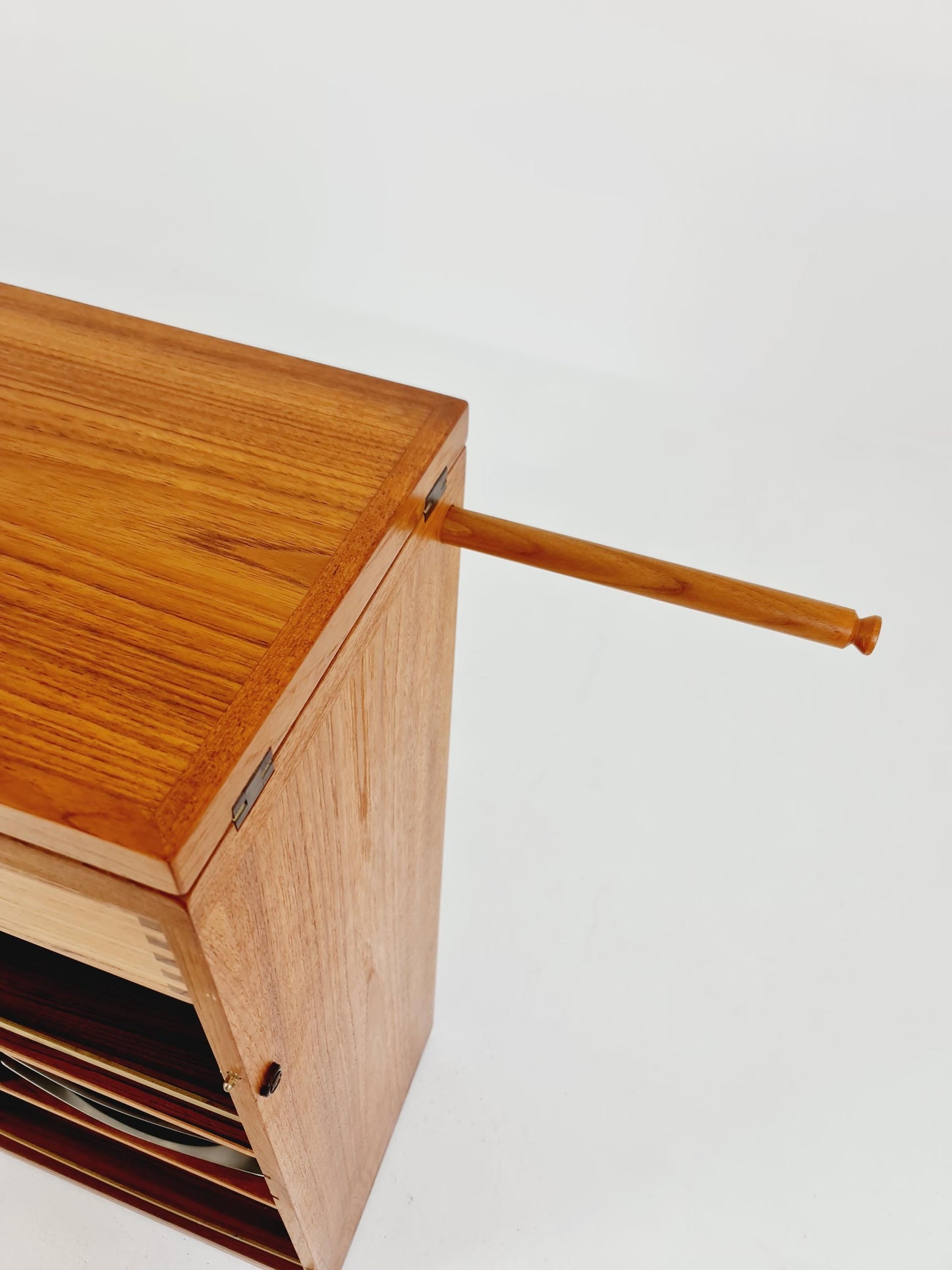 Super rare Danish mid century bar cart trolley By Reno Wahl Iversen for Dyrlund in Teak , 1960s