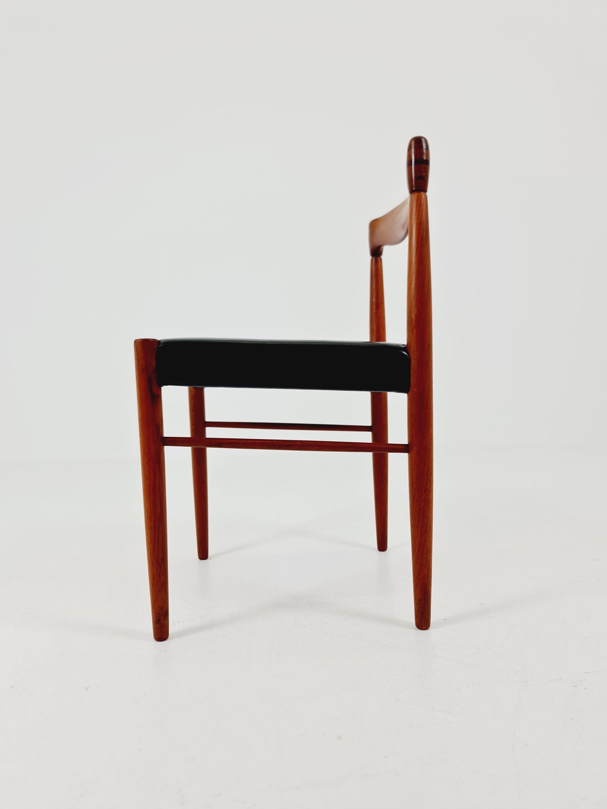 Danish teak dining chair by H. W. Klein for Bramin, 1960s,