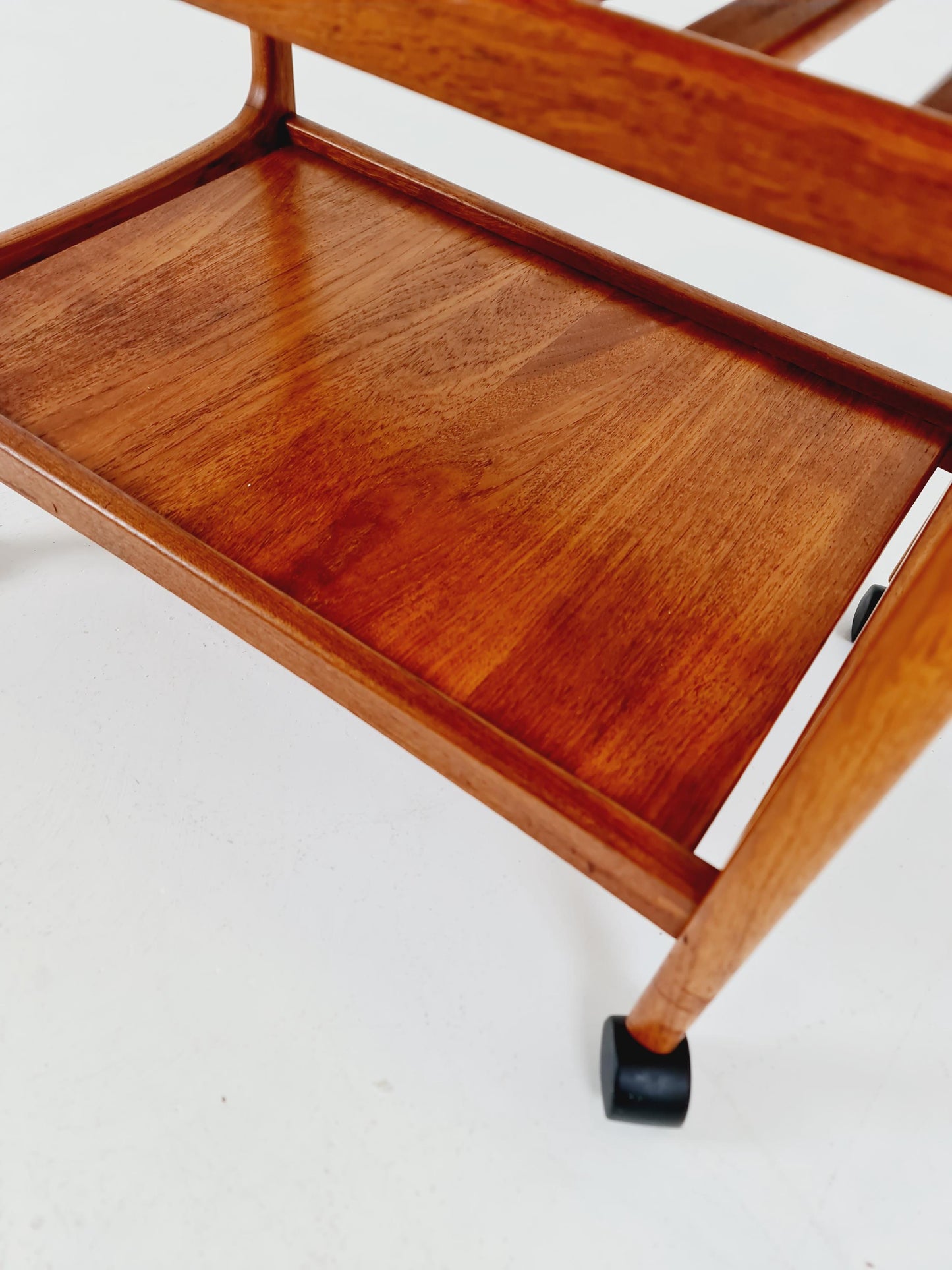 Vintage mid century danish trolley in solid teak/ bar cart By Salling Stolefabrik, 1960s