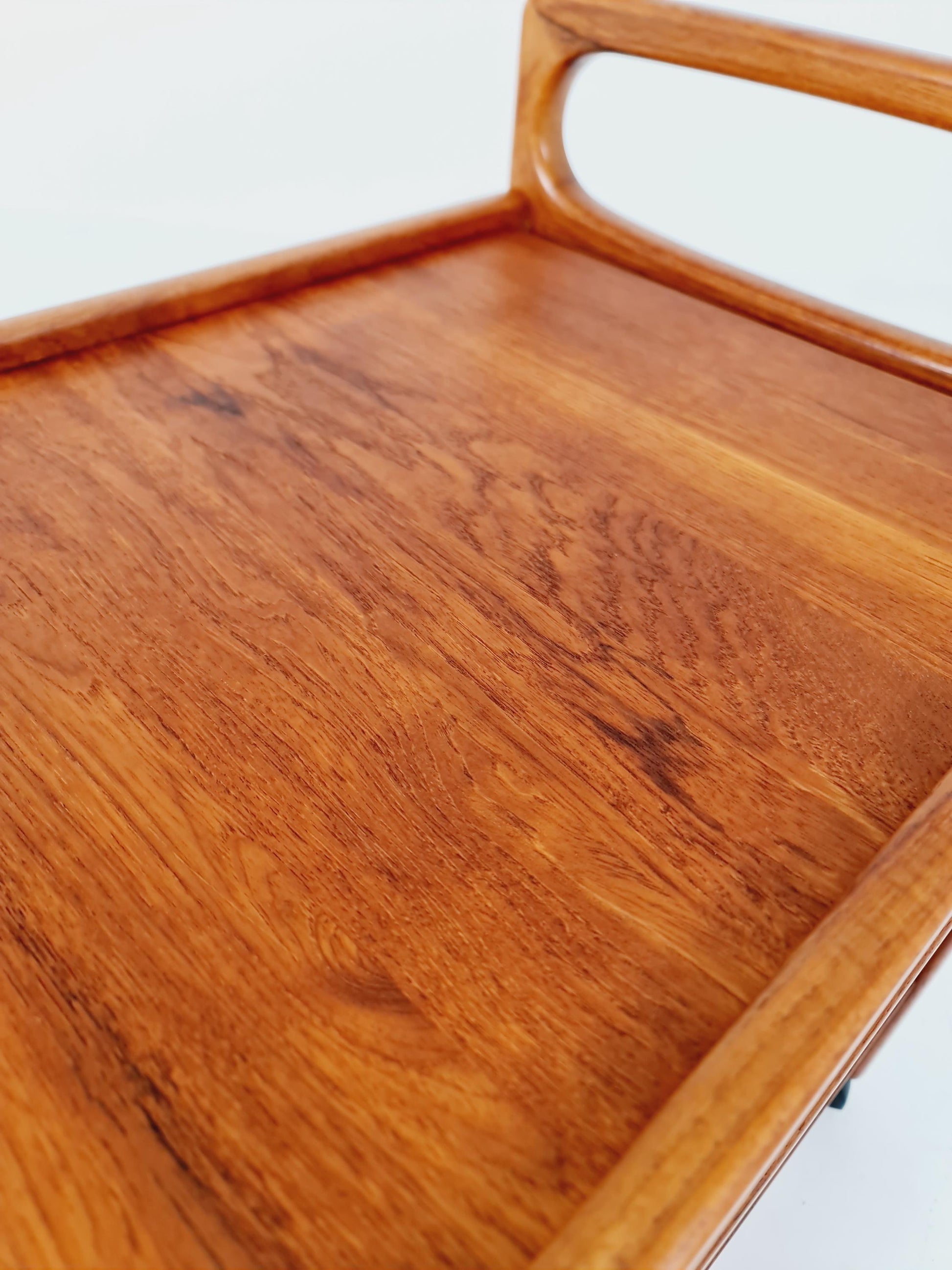 Vintage mid century danish trolley in solid teak/ bar cart By Salling Stolefabrik, 1960s