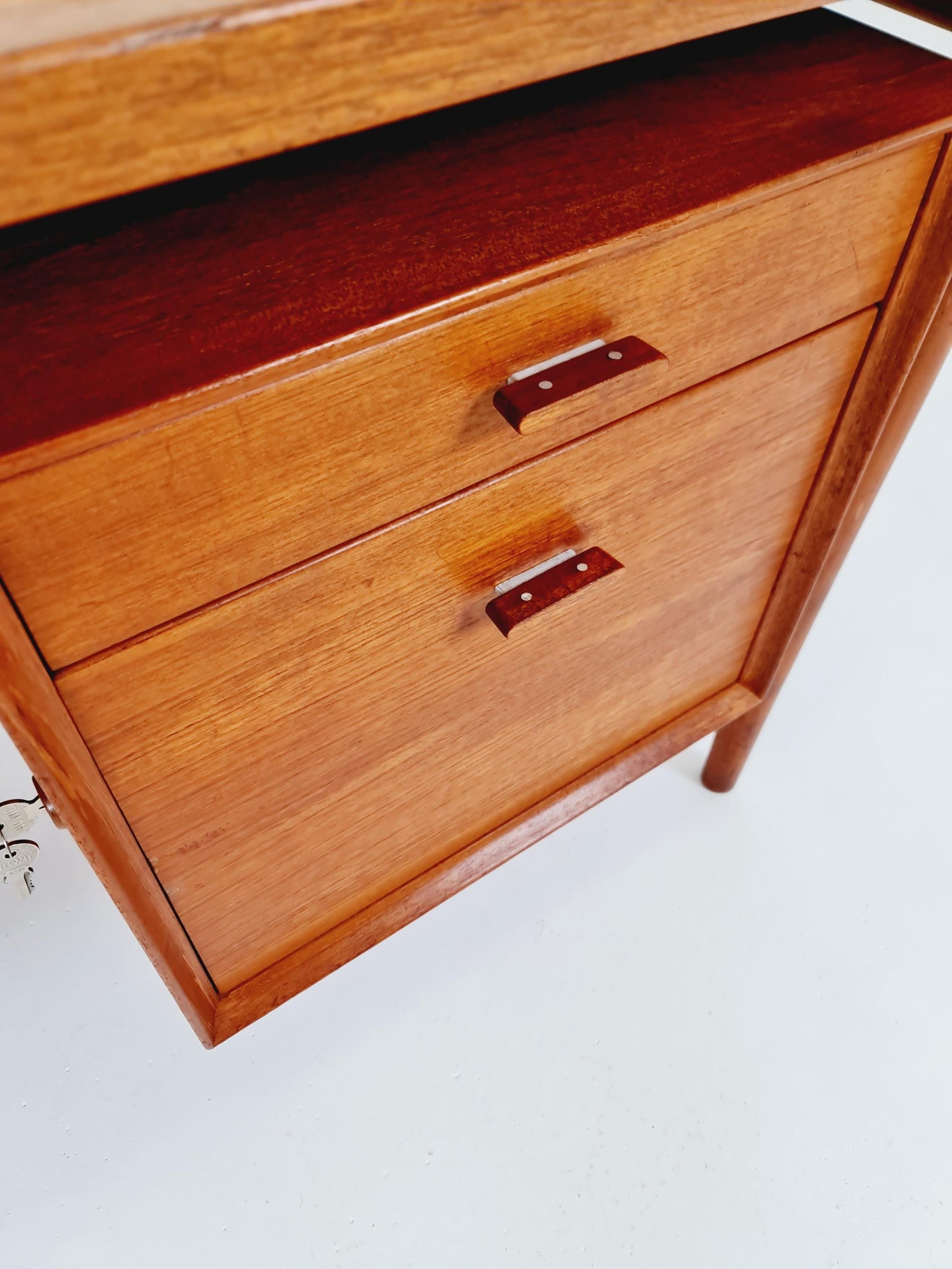 Super Rare Danish Teak Freestanding desk by Arne vodder for Sibast Denmark, 1960s