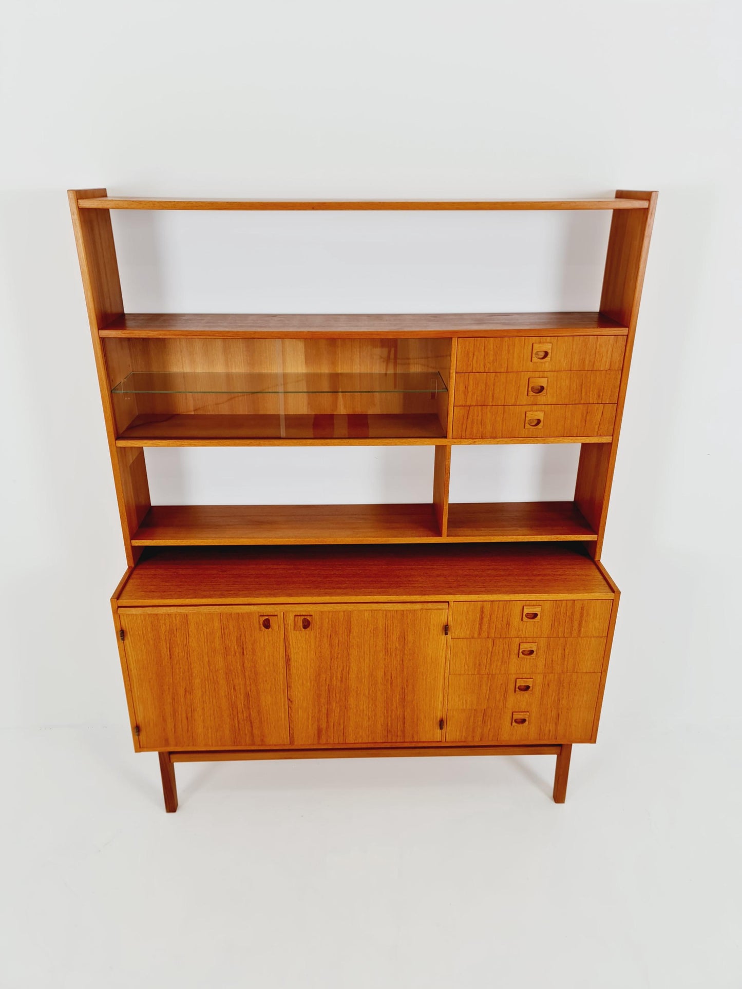 Danish freestanding vintage bookshelf system/ book case teak by Bengt Ruda, 1960s