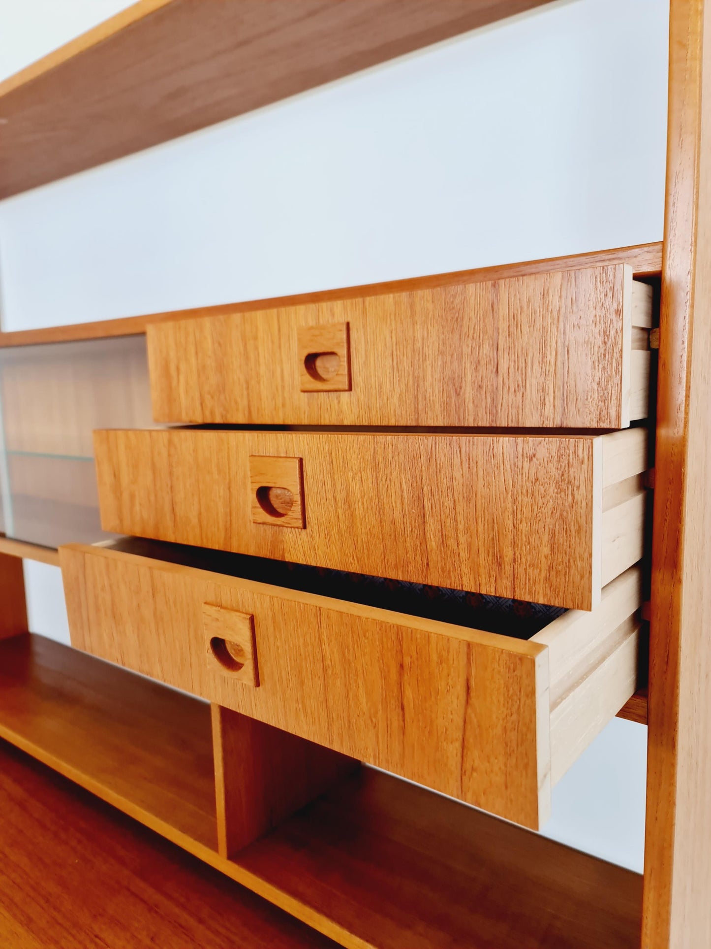Danish freestanding vintage bookshelf system/ book case teak by Bengt Ruda, 1960s