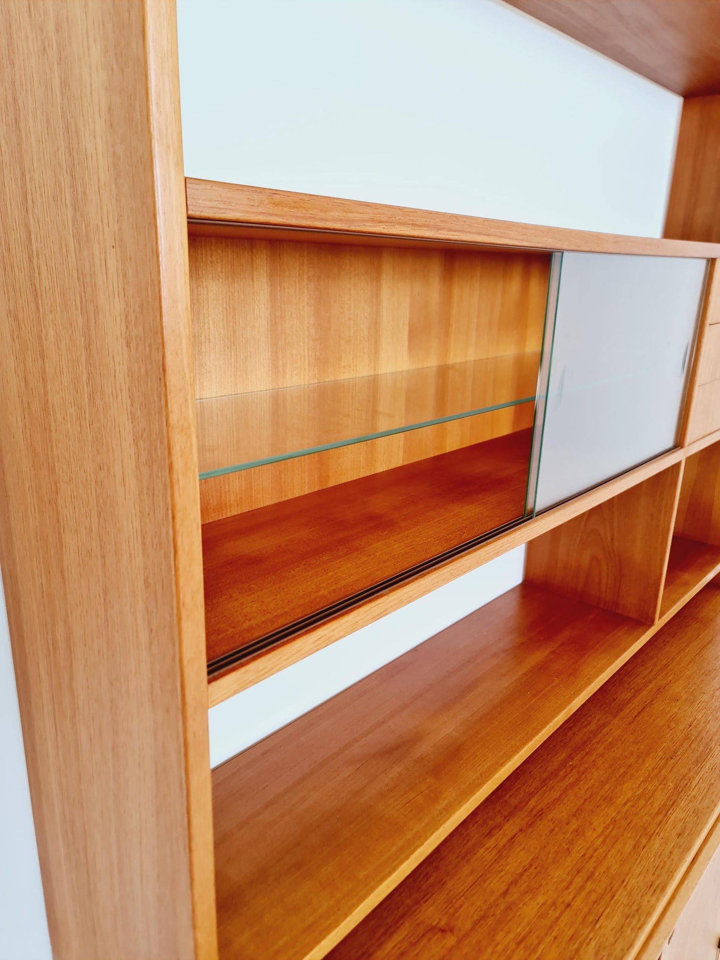 Danish freestanding vintage bookshelf system/ book case teak by Bengt Ruda, 1960s