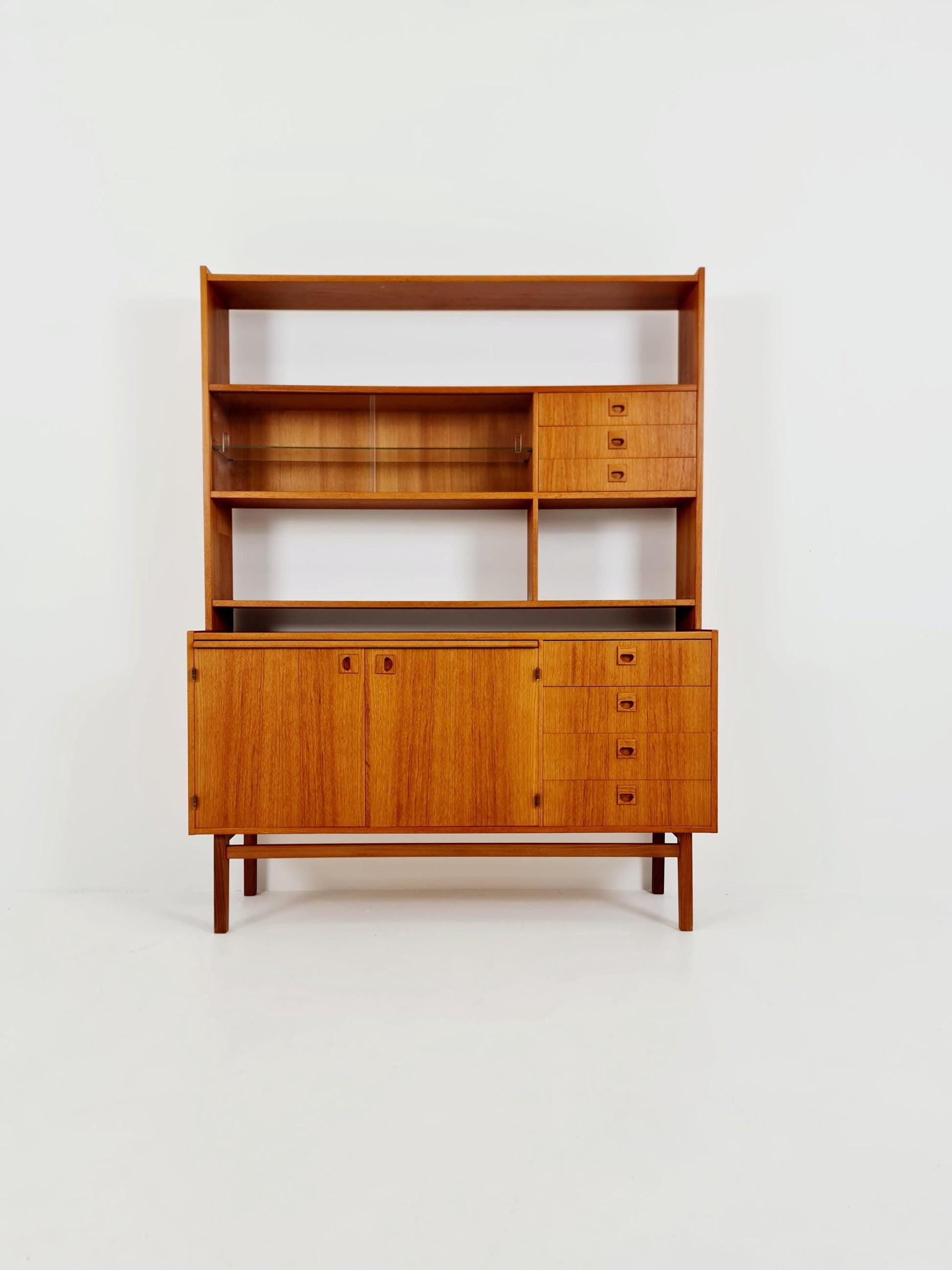 Danish freestanding vintage bookshelf system/ book case teak by Bengt Ruda, 1960s