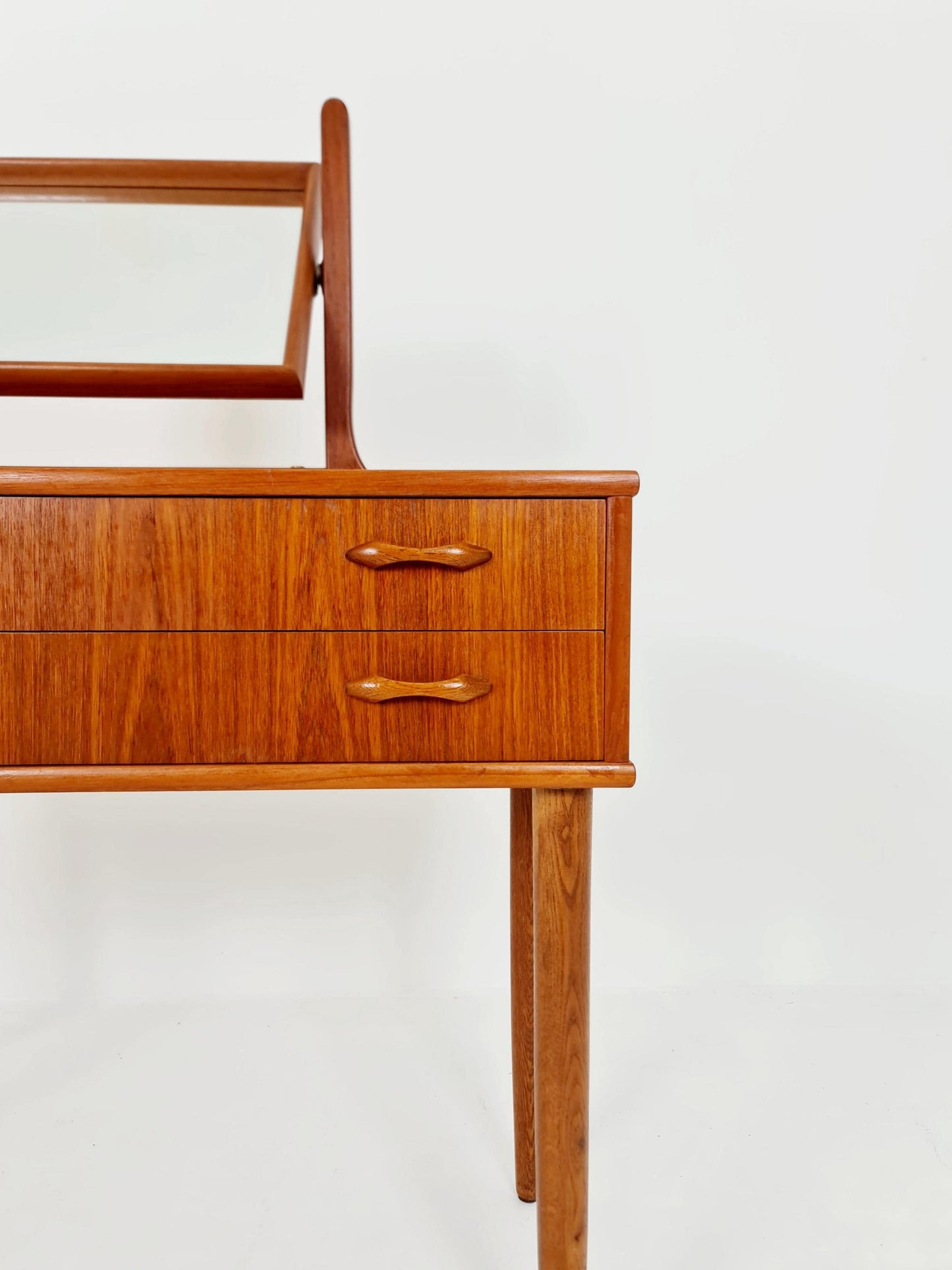 Mid Century Modern Danish Teak vanity table/ make up, 1960s