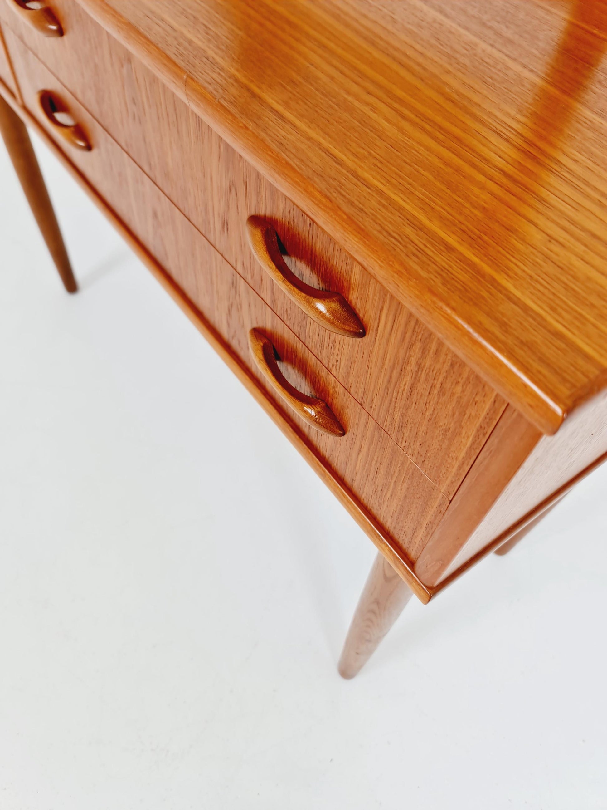 Mid Century Modern Danish Teak vanity table/ make up, 1960s
