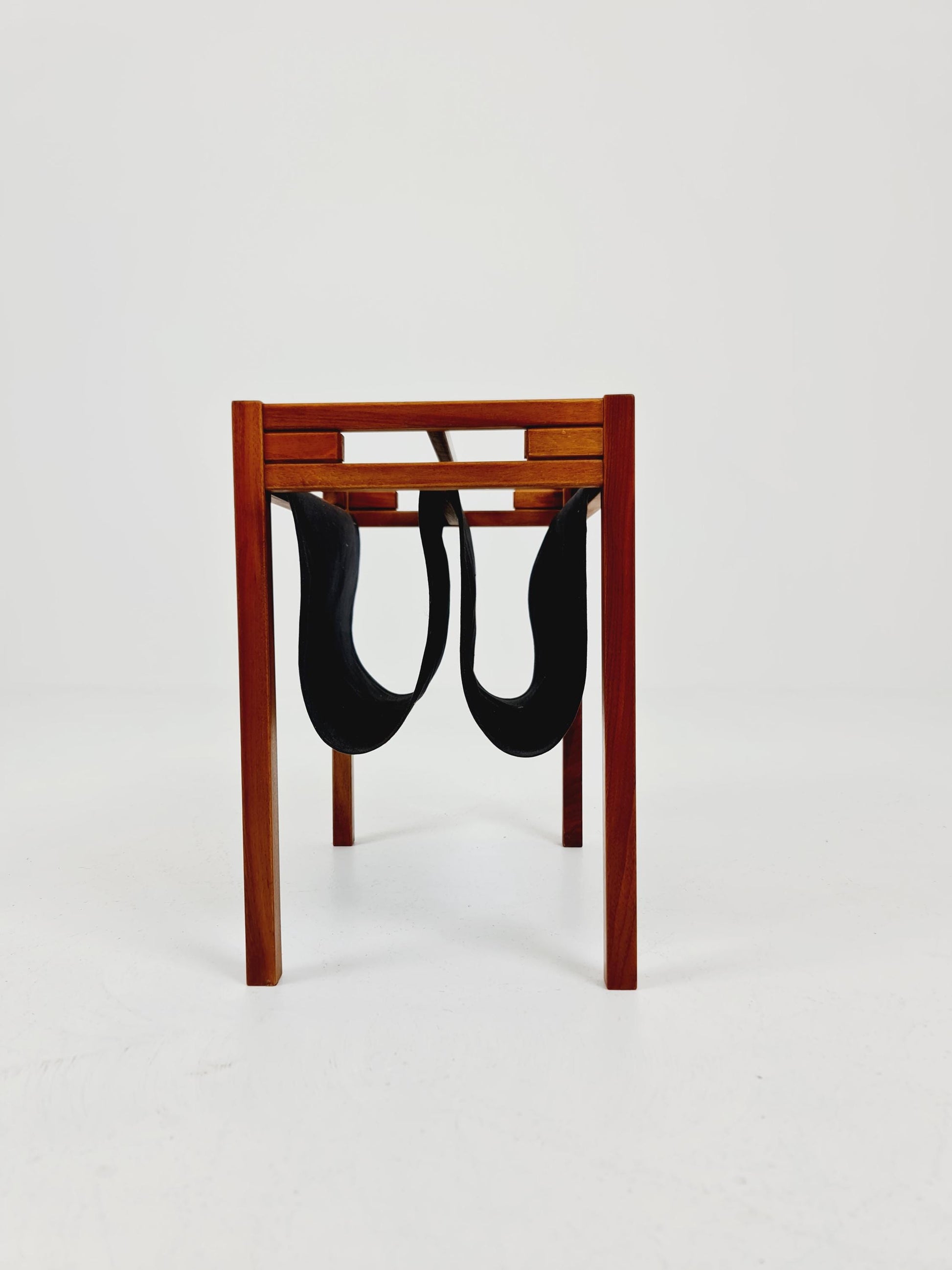 Danish Mid century solid Walnut magazine rack by Salling stolefabrik, 1960s