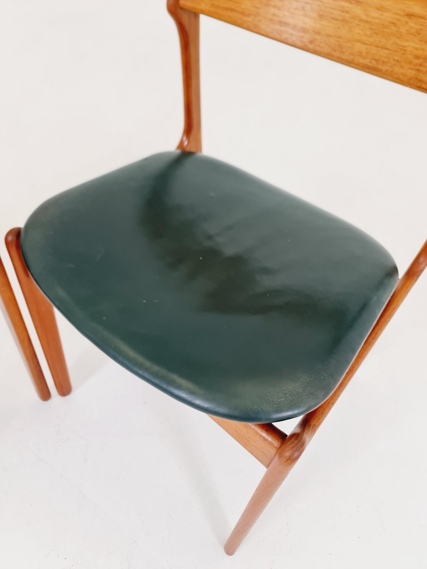 Vintage Danish teak dining/desk chairs by Erik Buch for O D Möbler, 1960s Set of 2