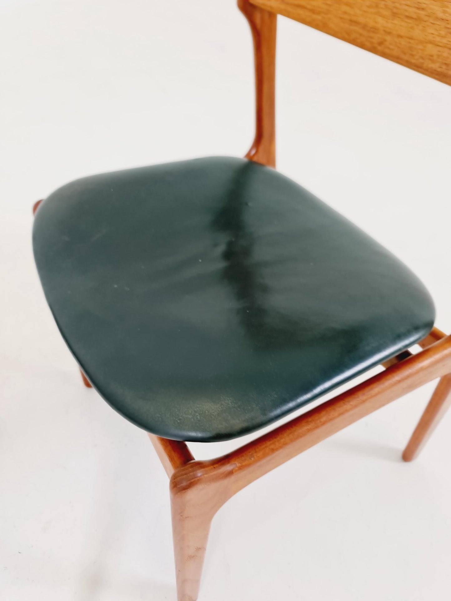 Vintage Danish teak dining/desk chairs by Erik Buch for O D Möbler, 1960s Set of 2