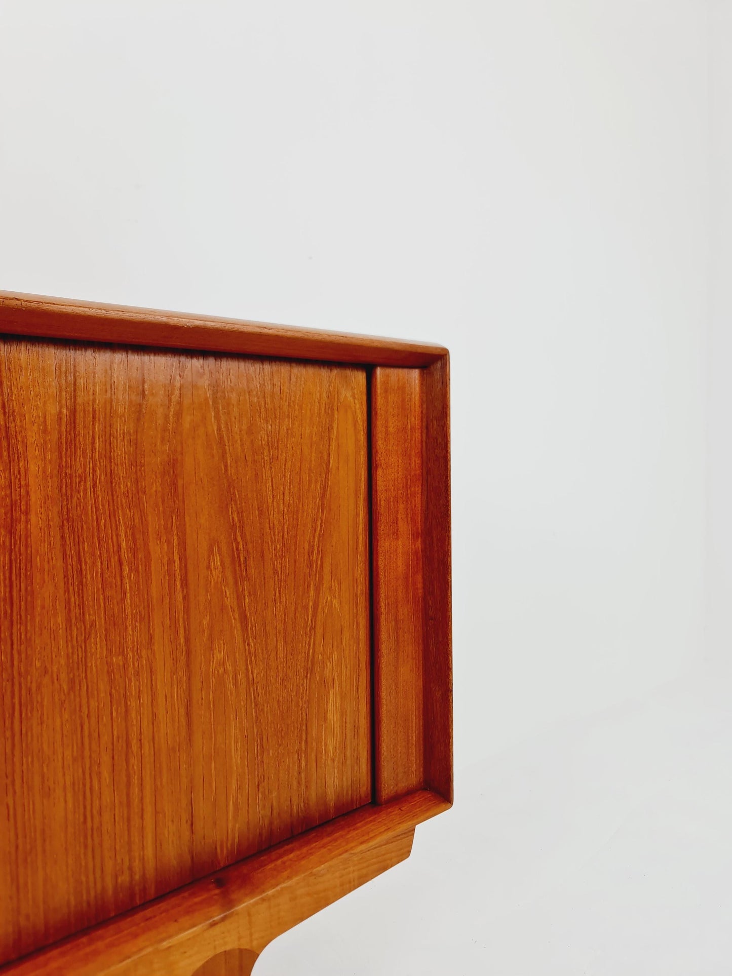 Rare Mid century Dansih Teak Sideboard With roll - up doors by Bernhard Pedersen & Son , 1960s
