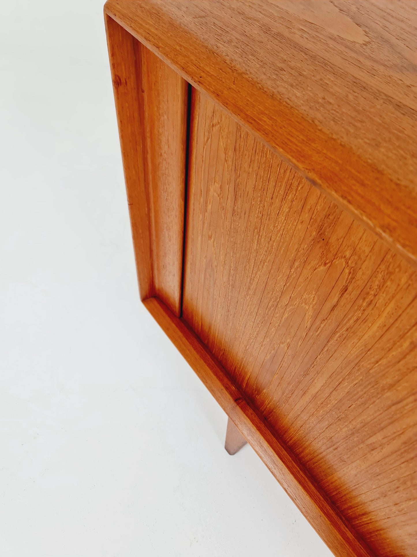 Rare Mid century Dansih Teak Sideboard With roll - up doors by Bernhard Pedersen & Son , 1960s